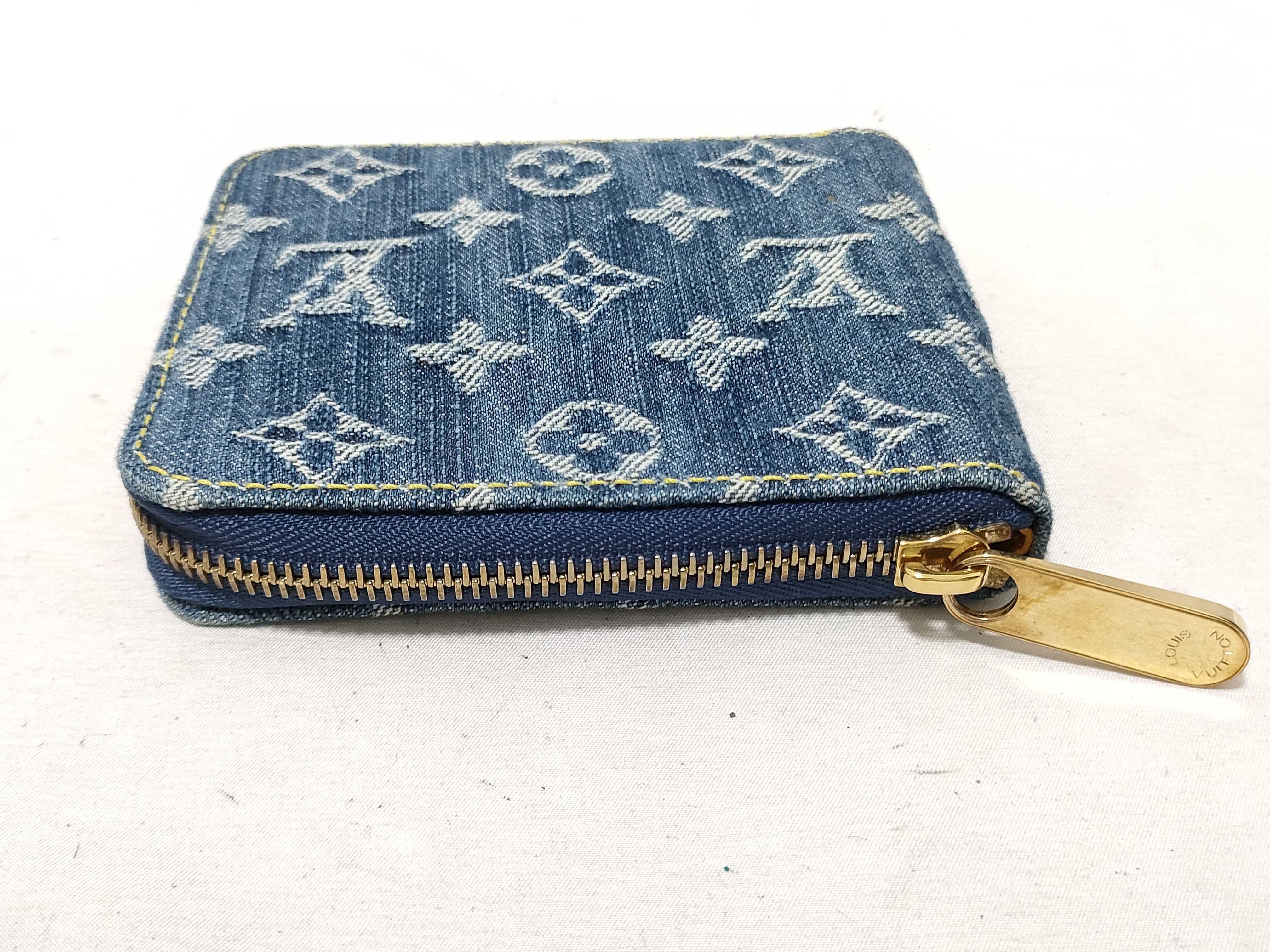 Monogram Denim/Mini Zippy Wallet — view 5
