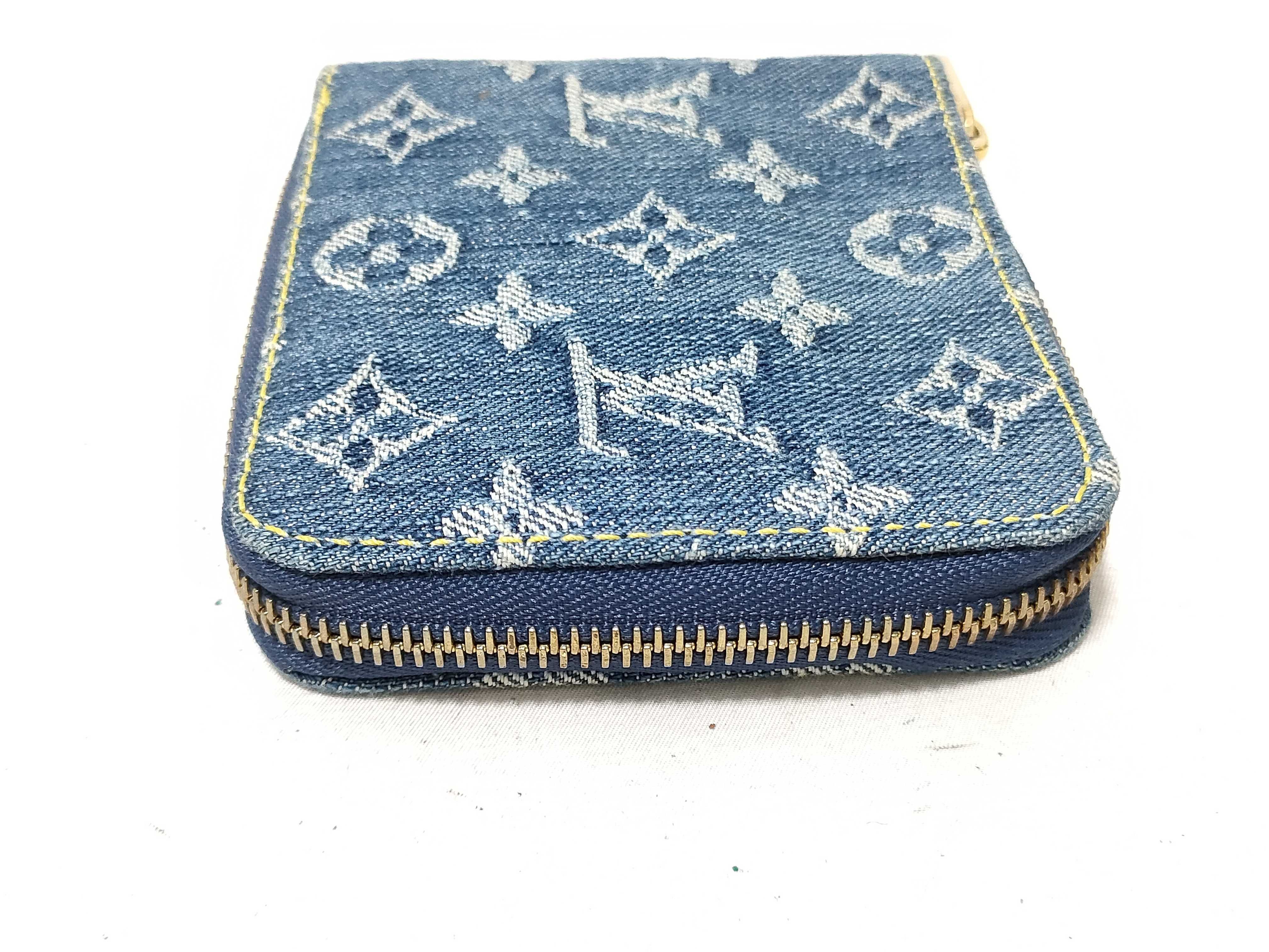 Monogram Denim/Mini Zippy Wallet — view 6