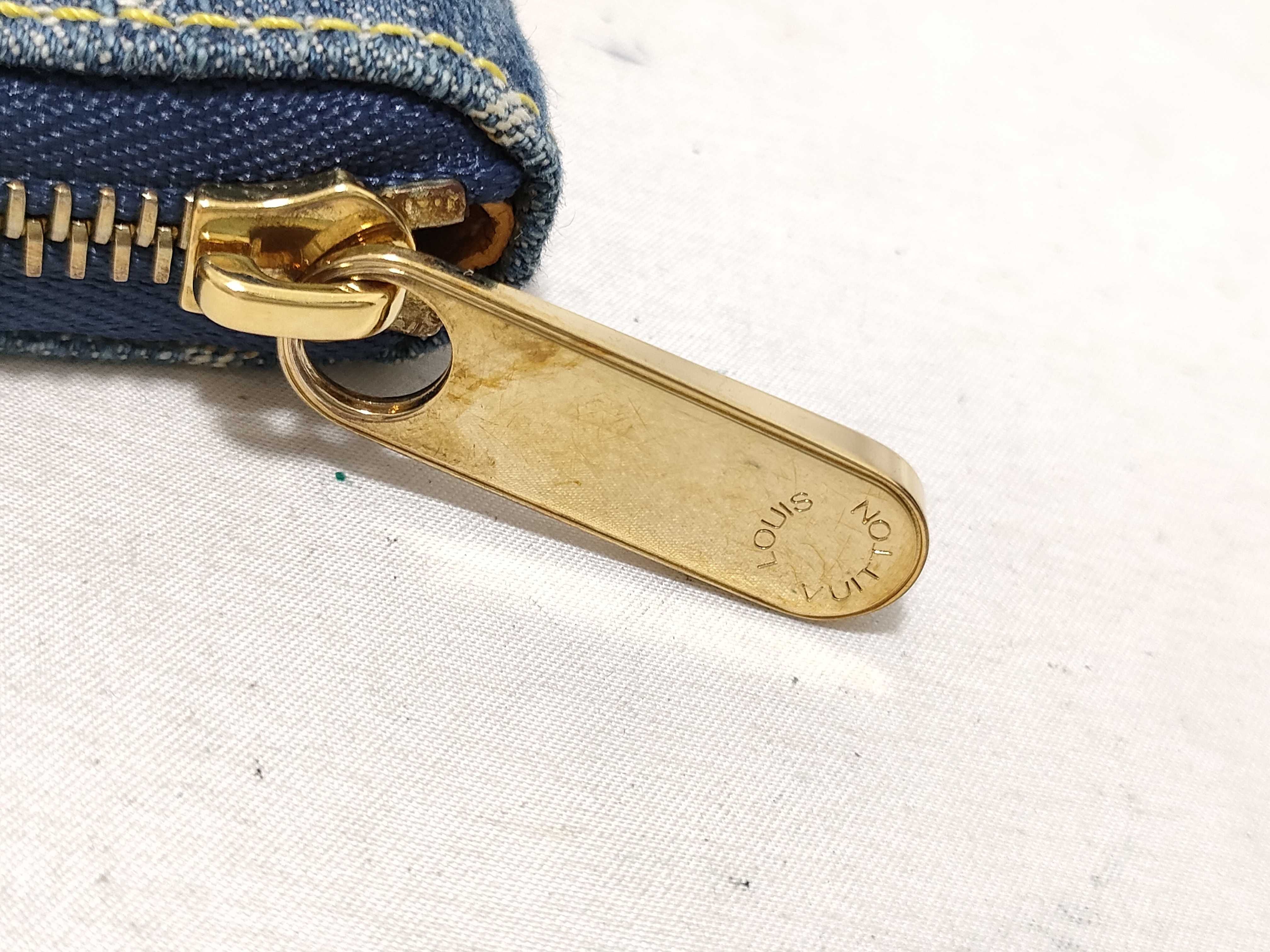 Monogram Denim/Mini Zippy Wallet — view 7
