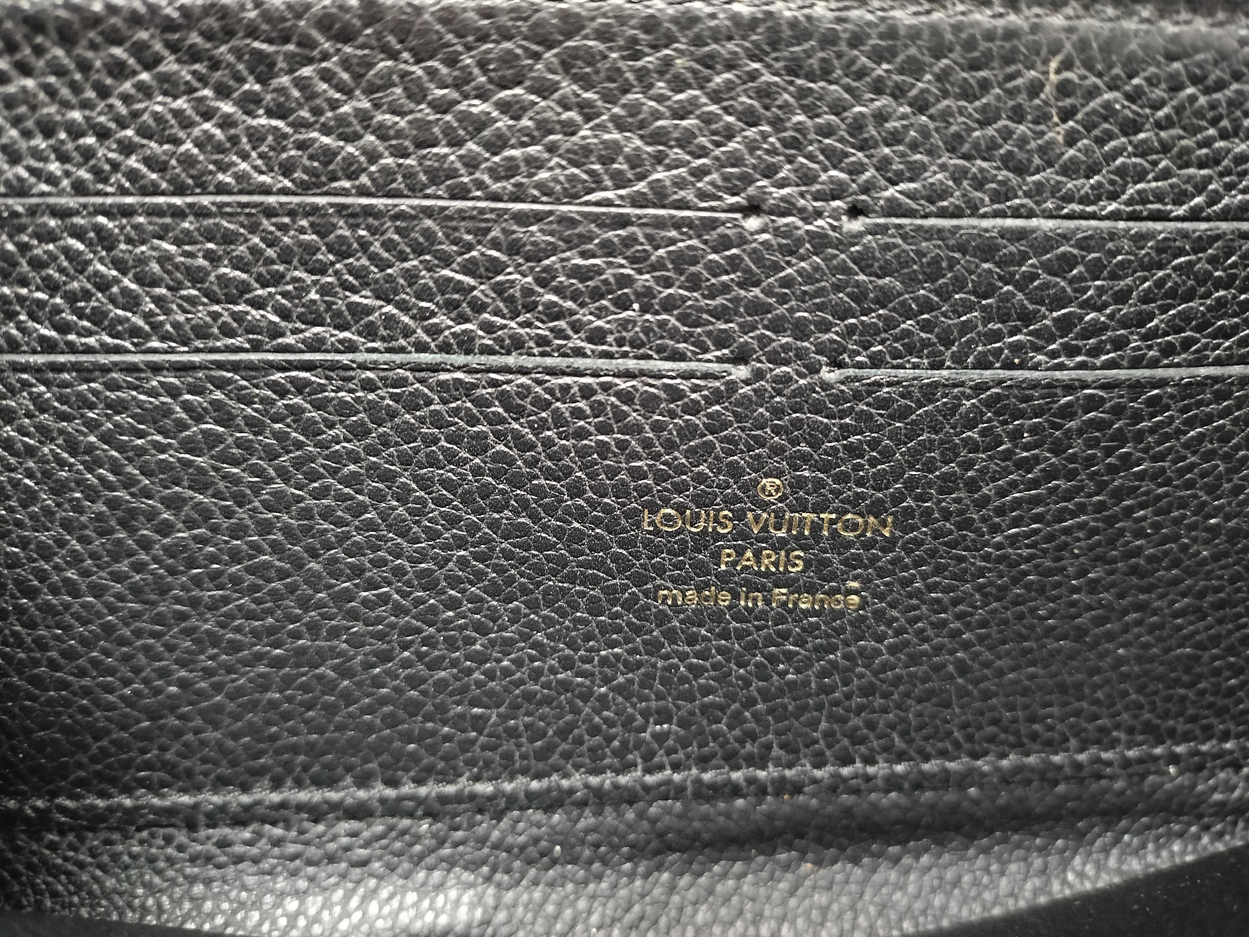 Monogram Empreinte Louis Vuitton Zippy Wallet Monogram Empreinte Noir M61864 SP2175 Wallet — view 8