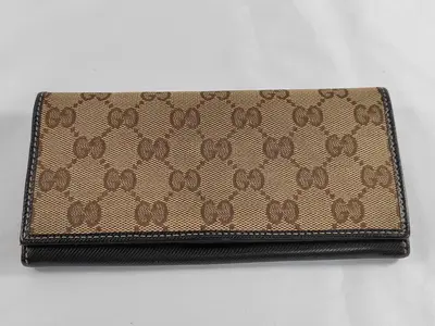 GG Canvas Long Wallet