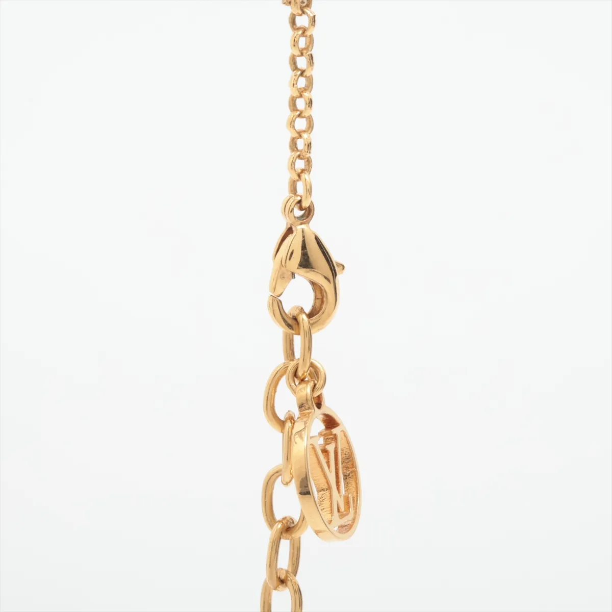 M01265 Necklace LV Glam Pandant TE4363 Necklace GP x Rhinestone Gold x Silver — view 3