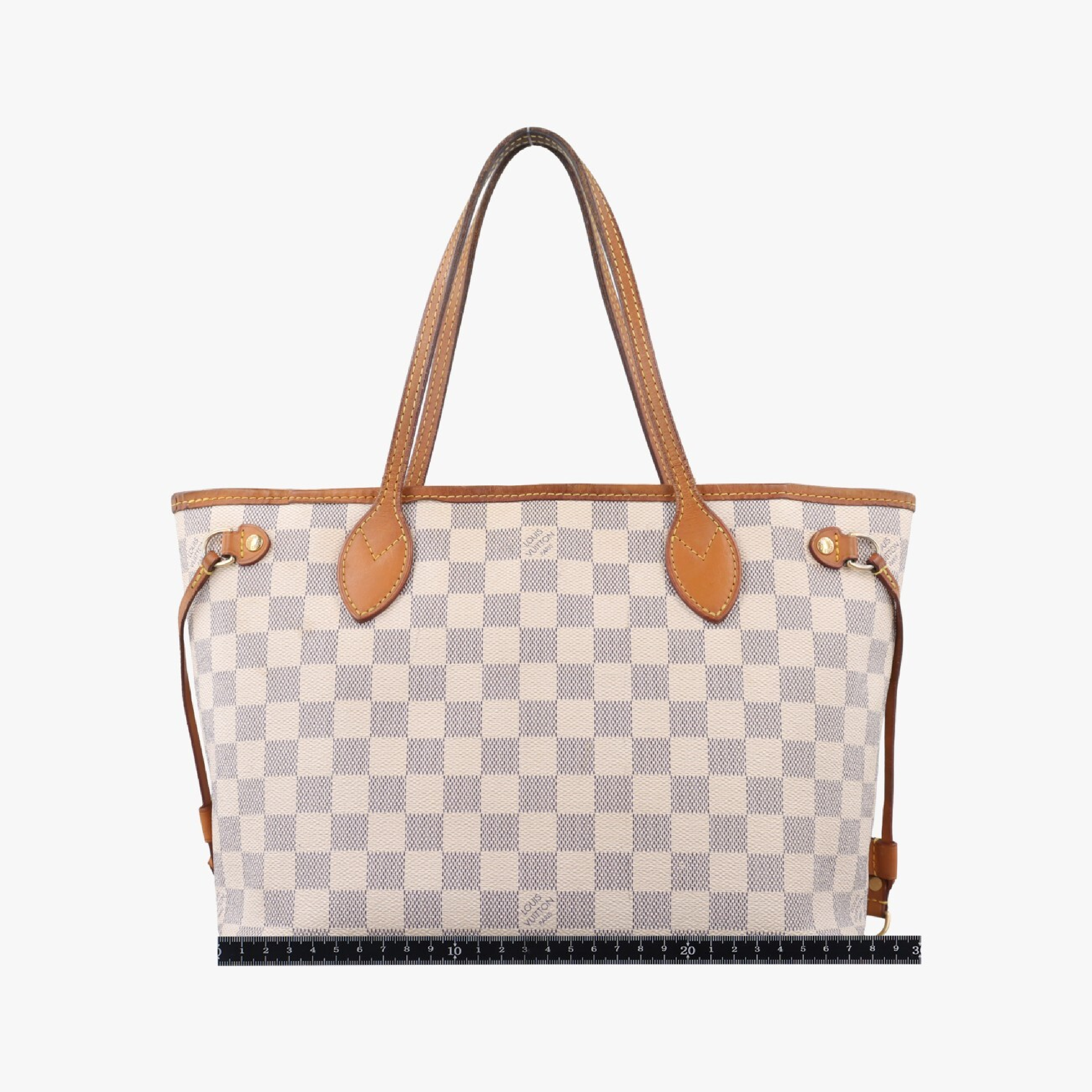 Neverfull MM Azur Damier Canvas N51107 AR0154 Shoulder Bag — view 2