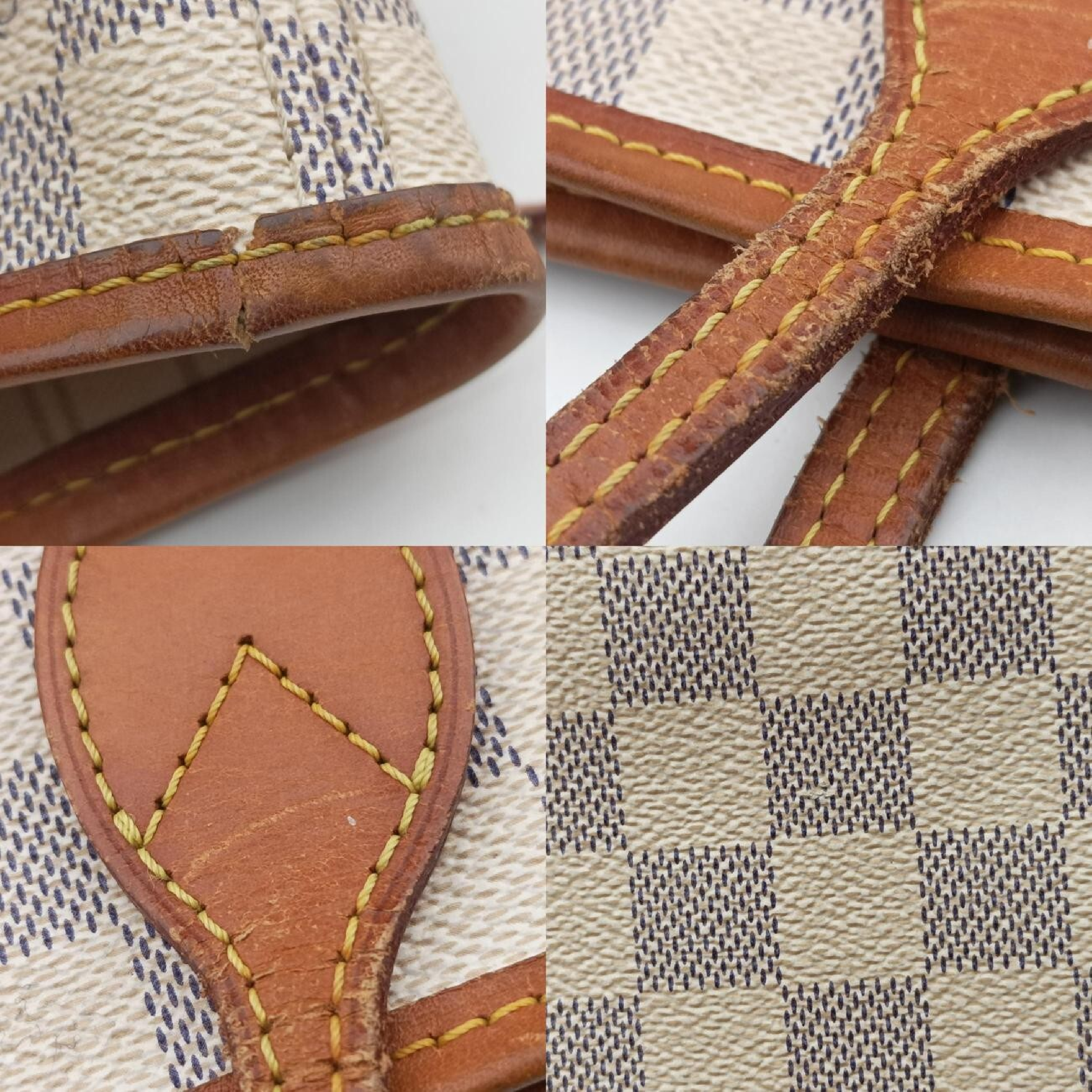 Neverfull MM Azur Damier Canvas N51107 AR0154 Shoulder Bag — view 10