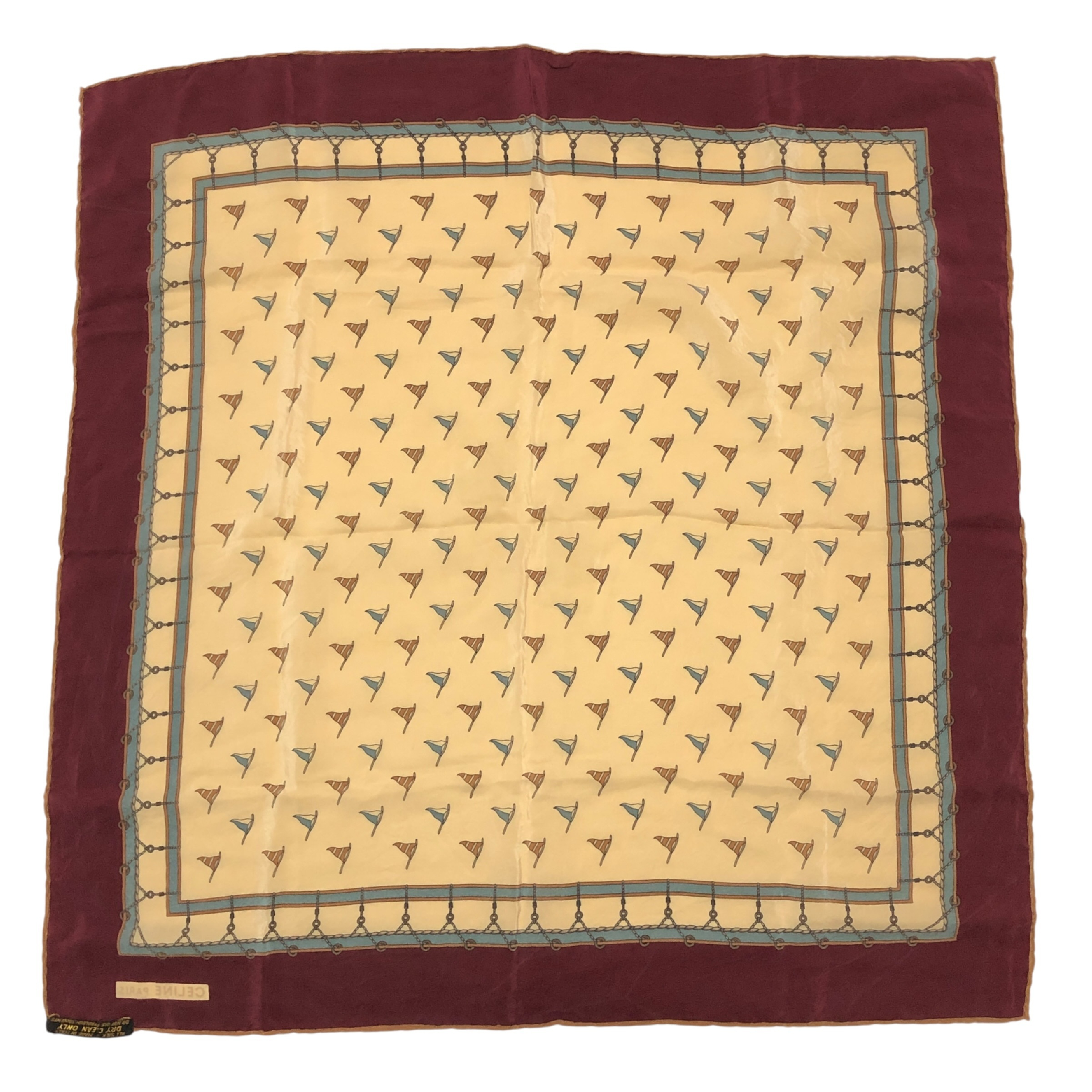 scarf, logo motif, 100% silk, stole, shawl, muffler, made in Italy, other accessories. — view 3