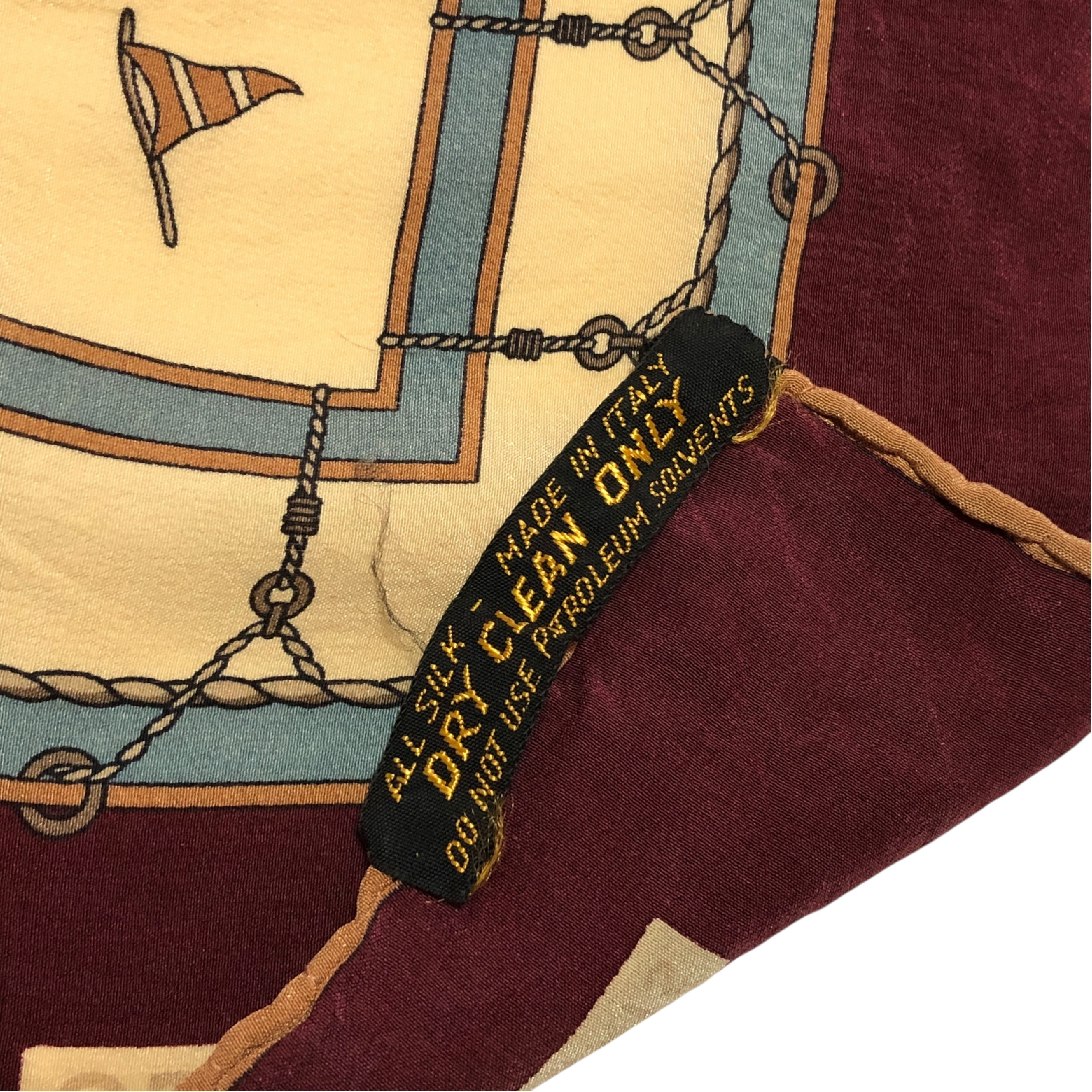 scarf, logo motif, 100% silk, stole, shawl, muffler, made in Italy, other accessories. — view 4