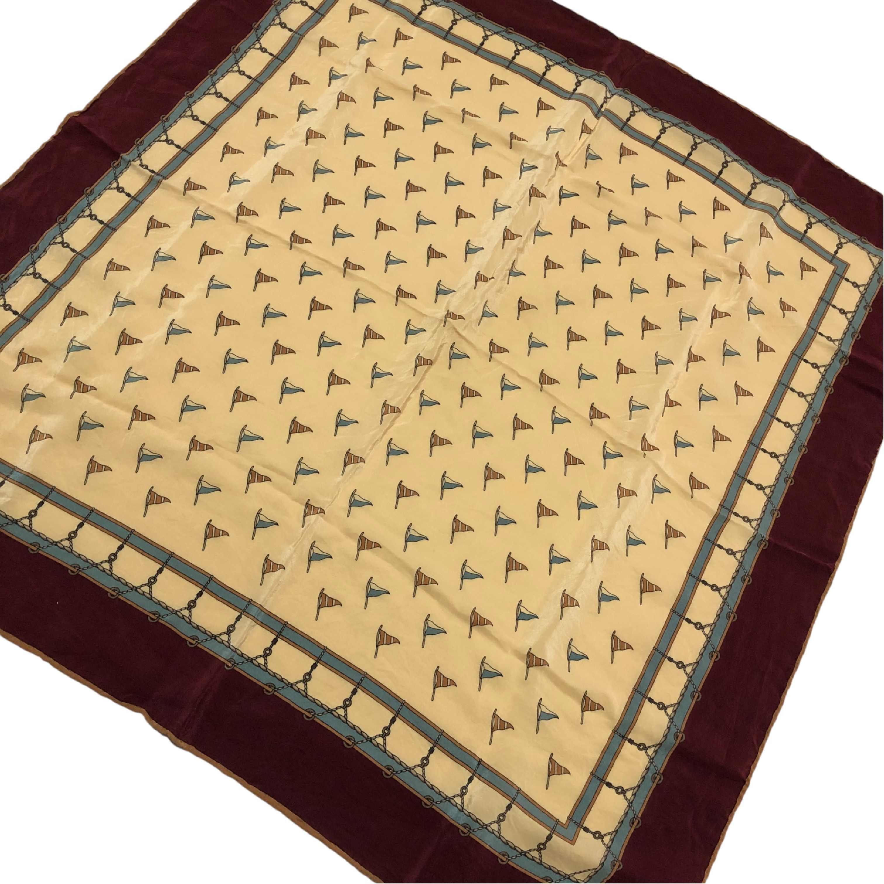 scarf, logo motif, 100% silk, stole, shawl, muffler, made in Italy, other accessories. — view 5