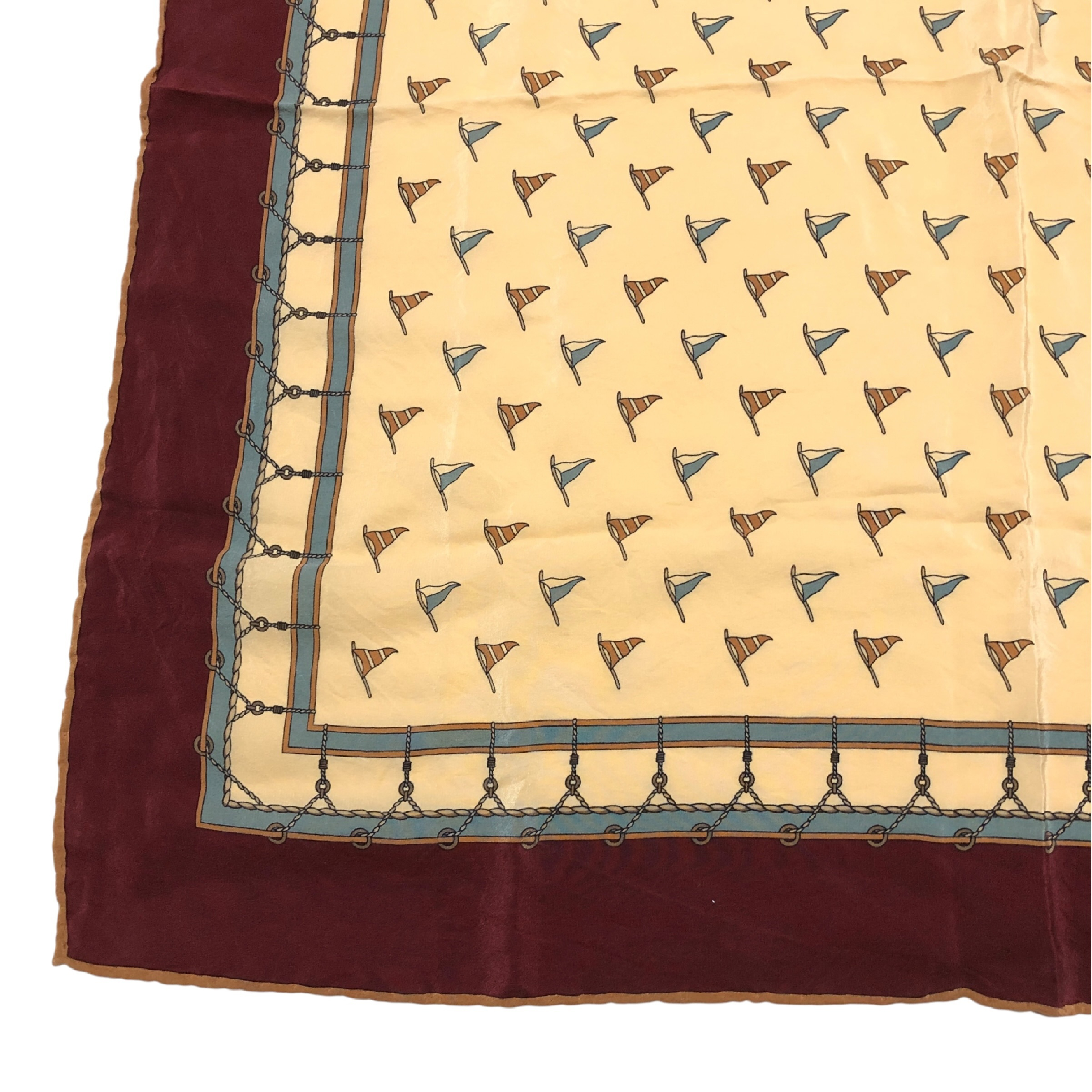 scarf, logo motif, 100% silk, stole, shawl, muffler, made in Italy, other accessories. — view 6