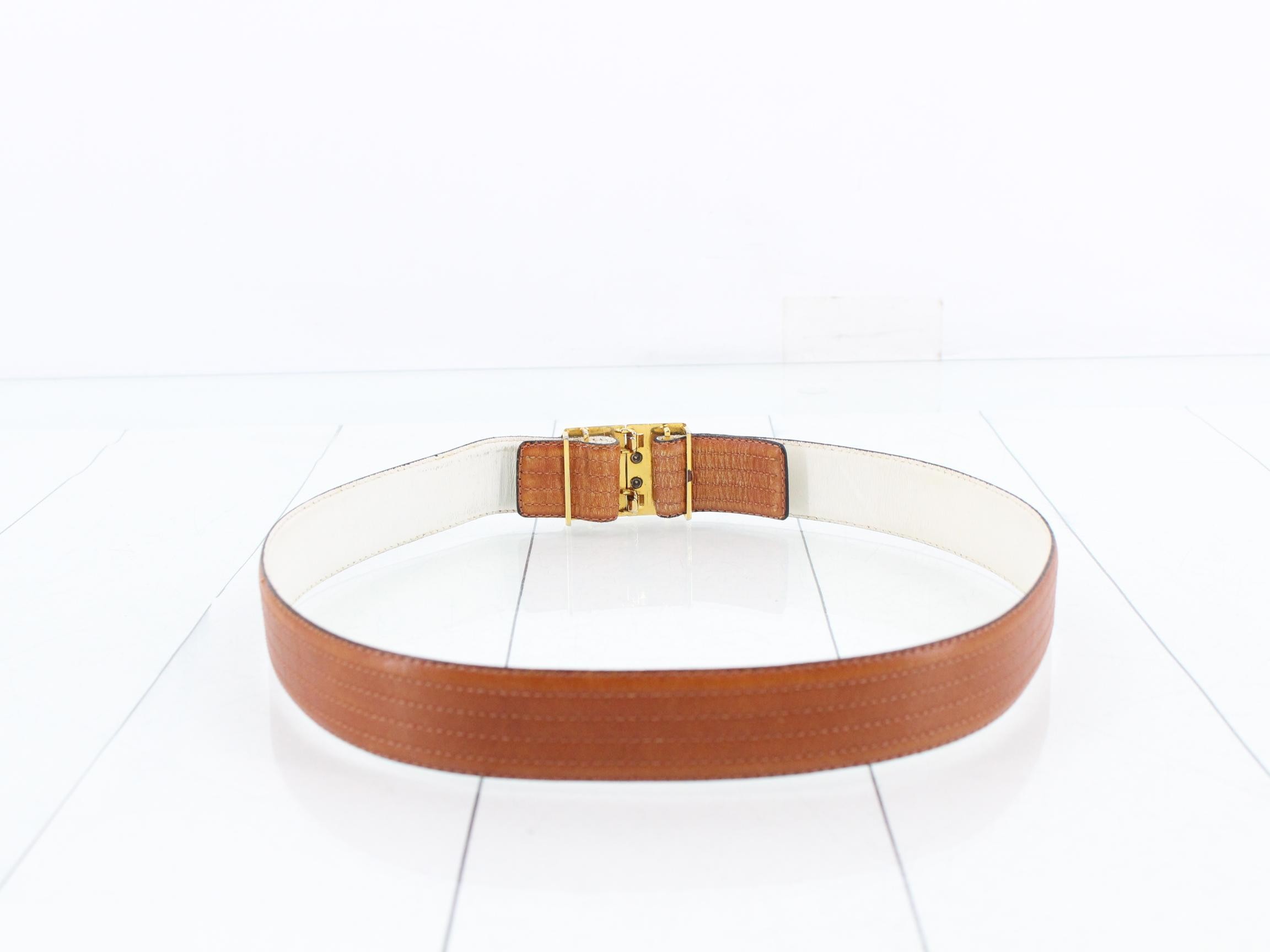 CD logo buckle leather belt DIOR — view 2