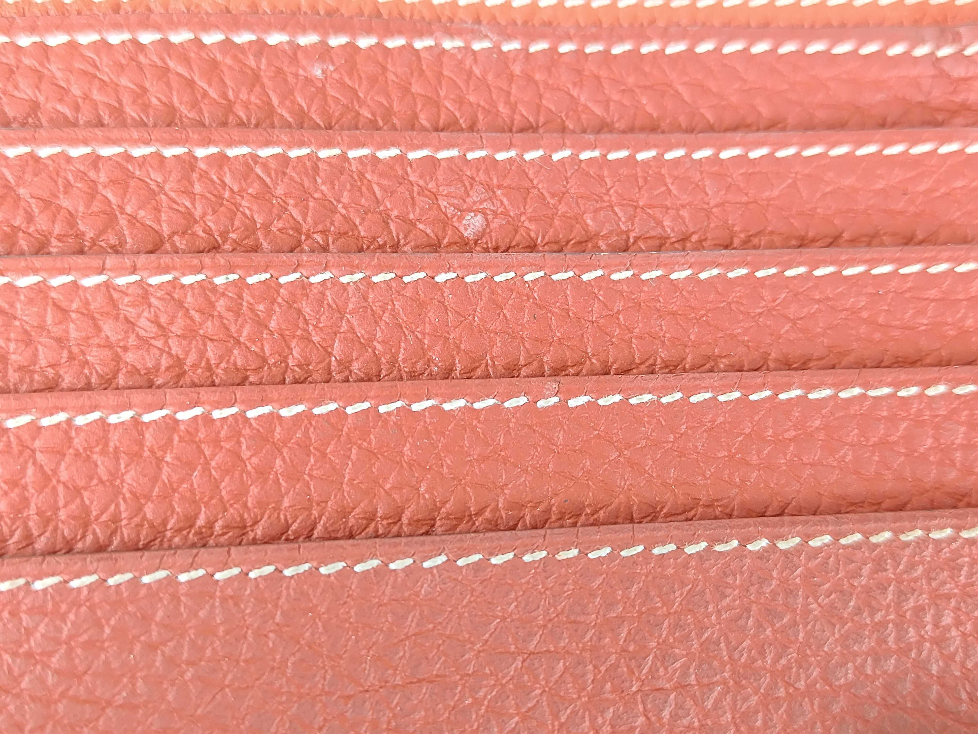 Dogon Long Wallet, O stamp, Red — view 13
