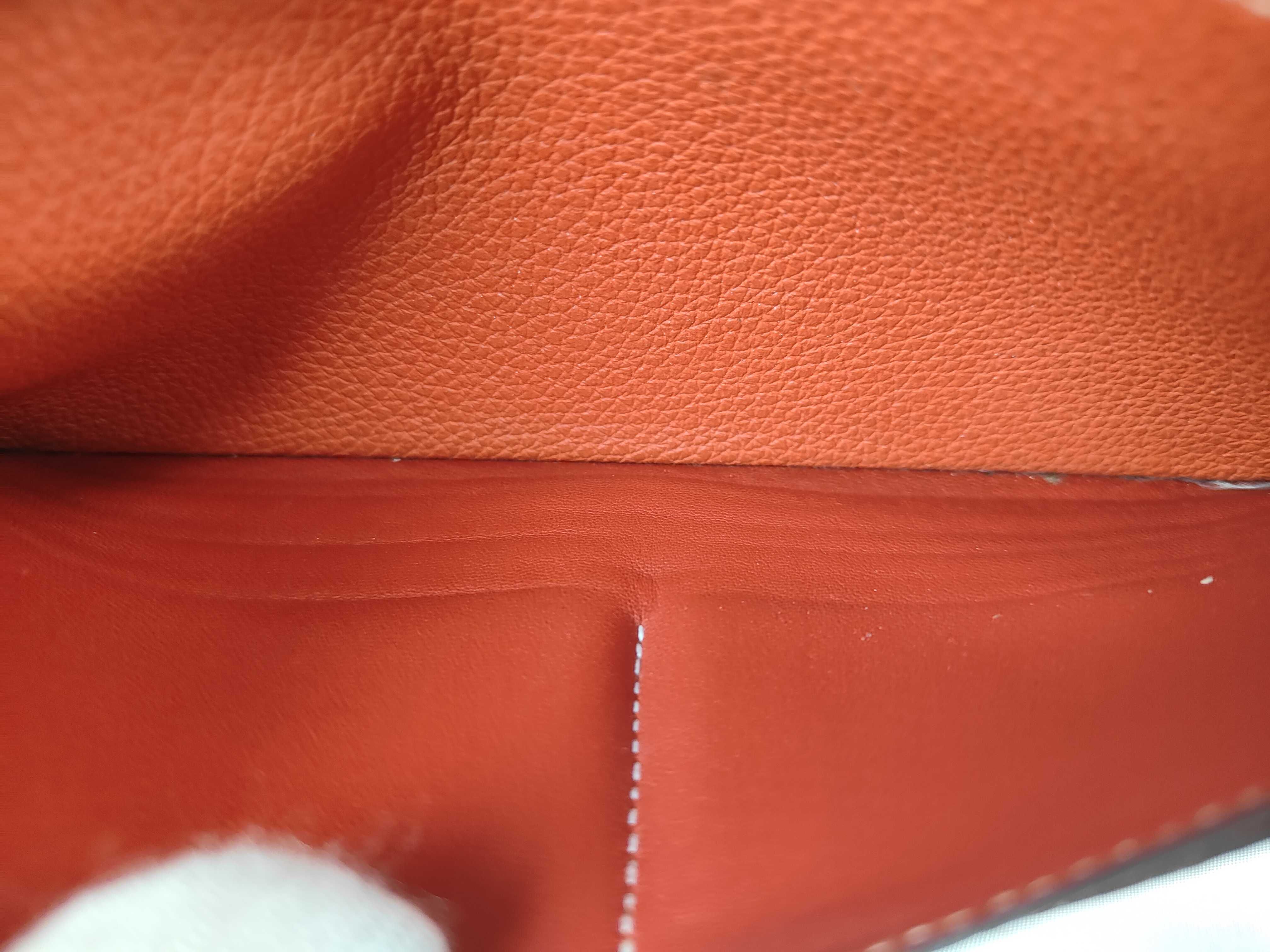 Dogon Long Wallet, O stamp, Red — view 15