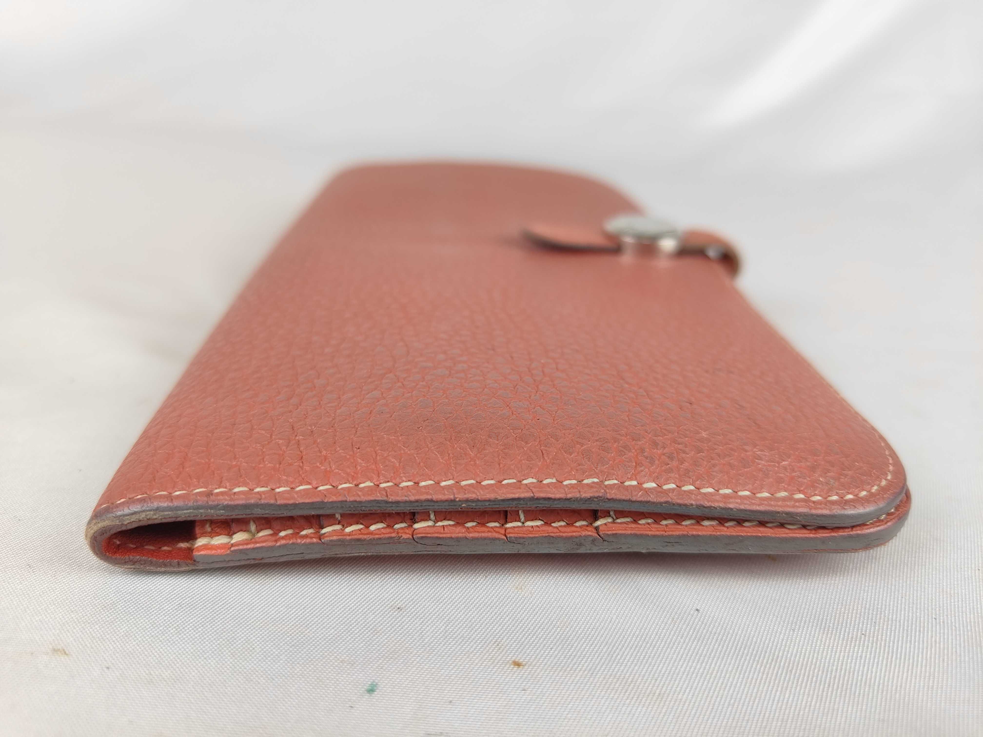 Dogon Long Wallet, O stamp, Red — view 4