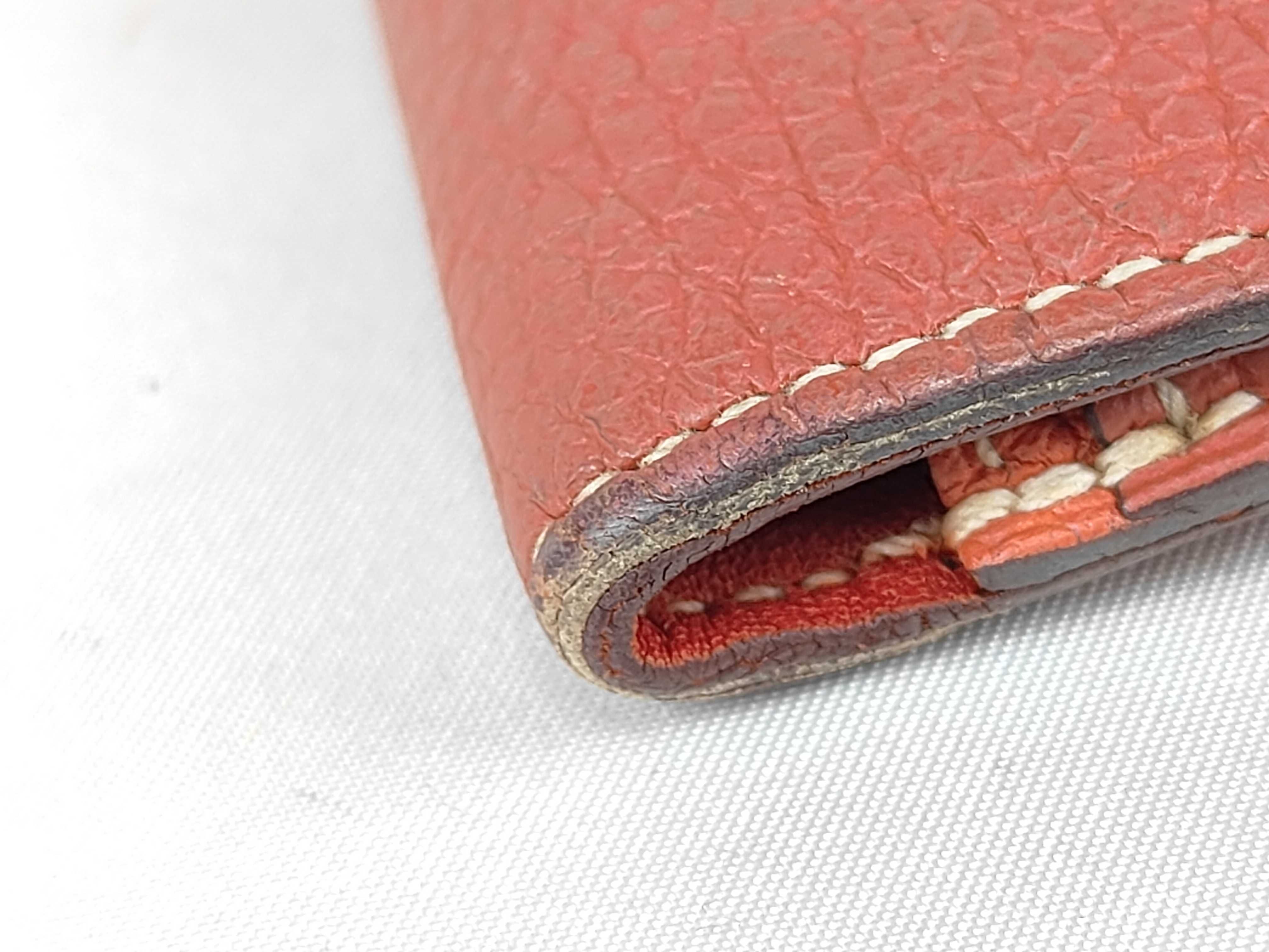 Dogon Long Wallet, O stamp, Red — view 5