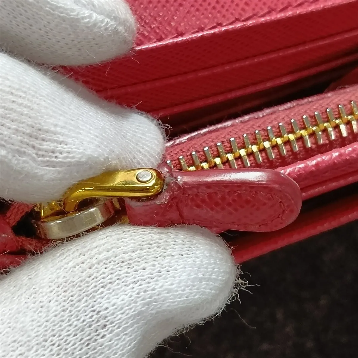 Saffiano Metal 1MH132 Leather Long Wallet Pink — view 14