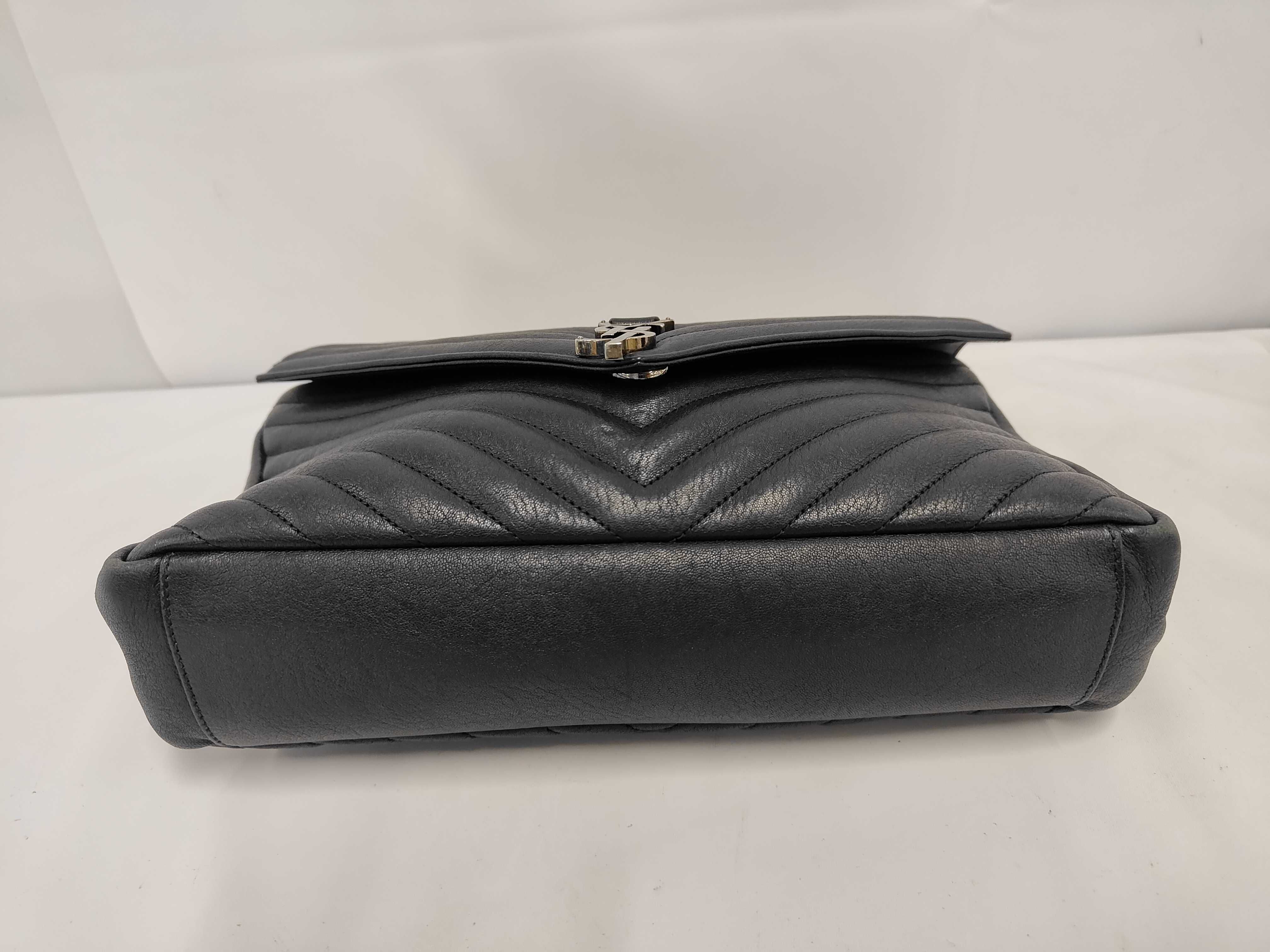 Classic Monogram 392738 Black Leather Chain Shoulder Bag/Handbag (2-way) with Dust Bag — view 3