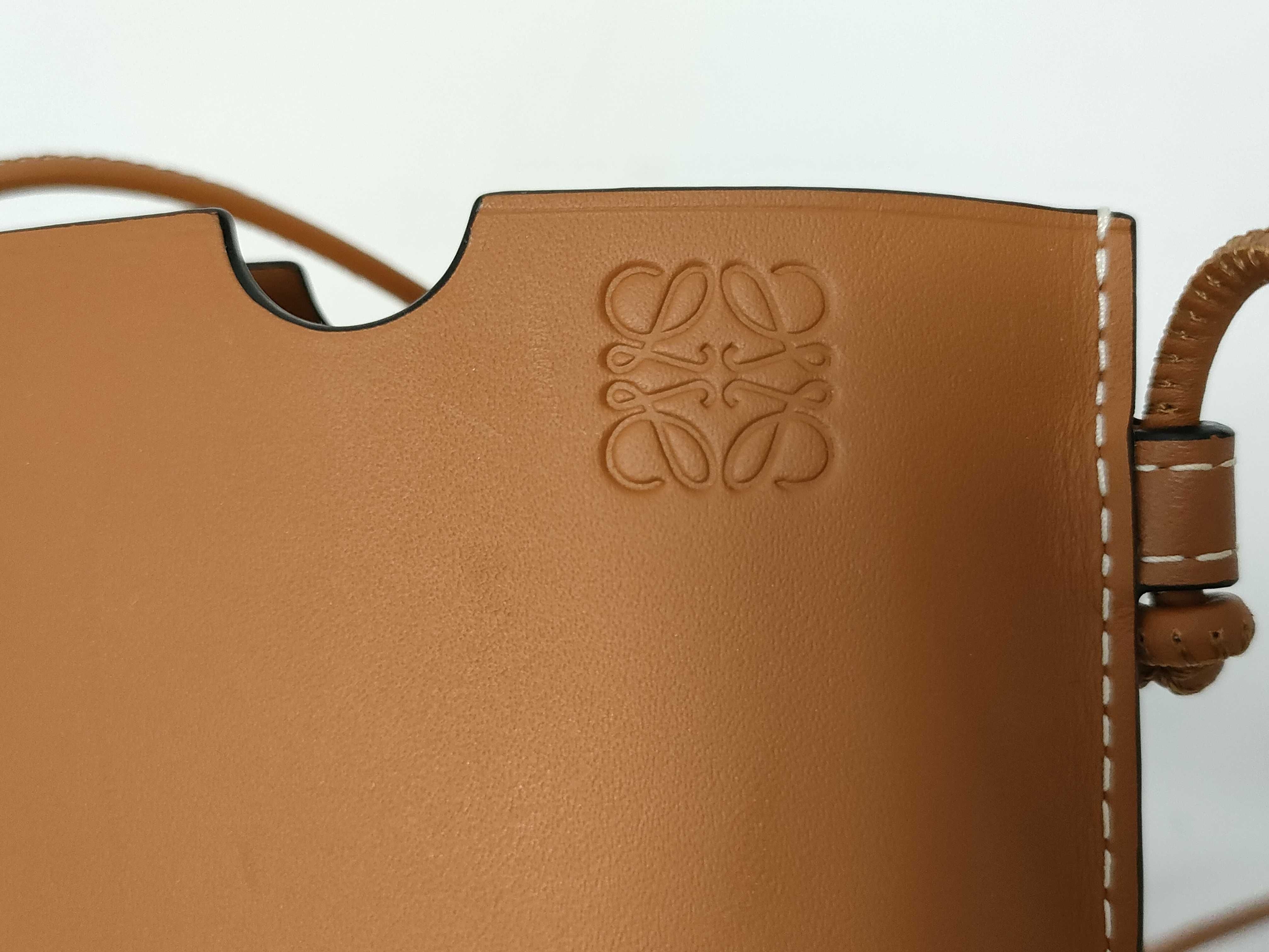 Gate Pocket Leather Shoulder Bag, Brown — view 11