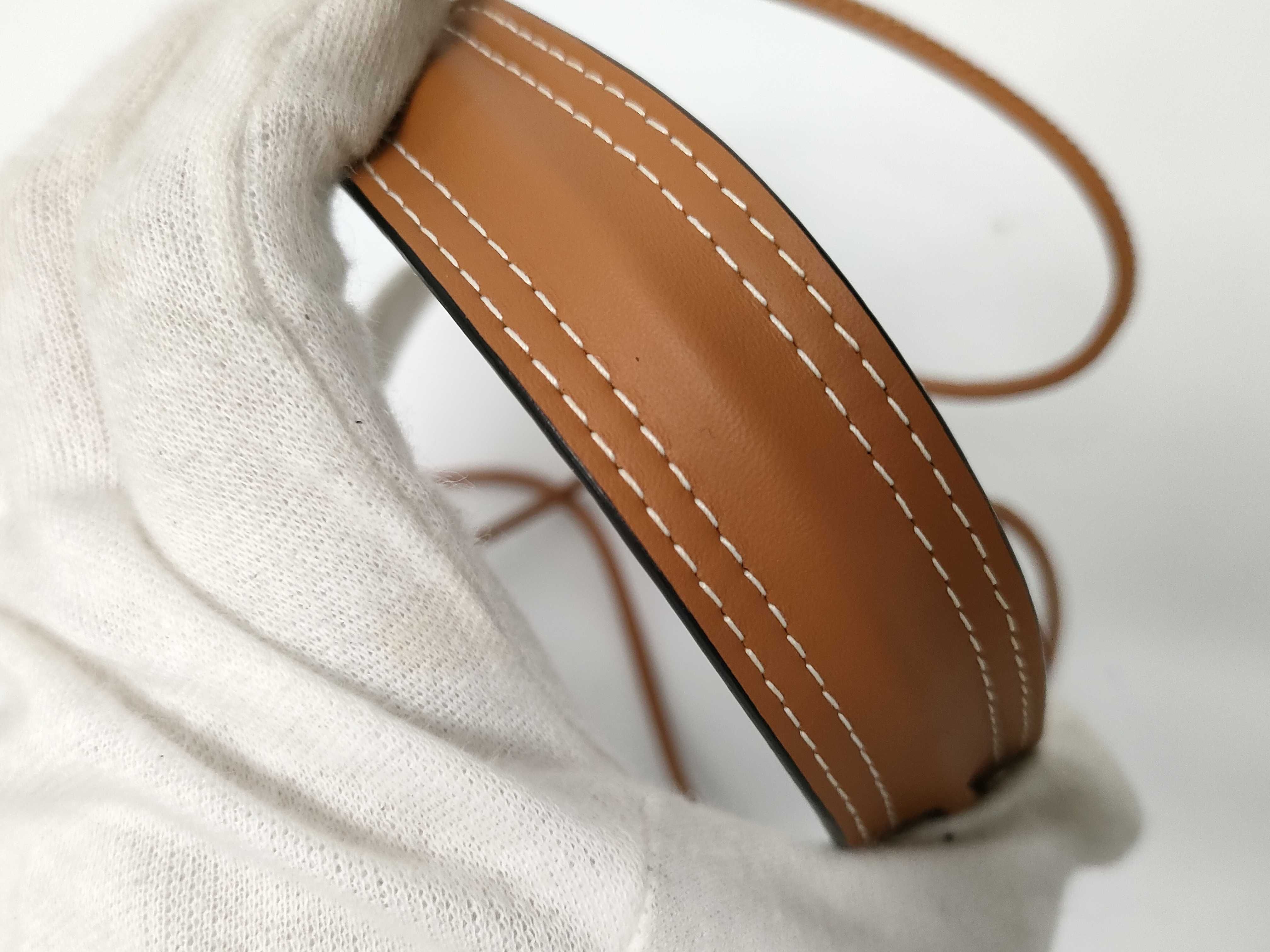 Gate Pocket Leather Shoulder Bag, Brown — view 6