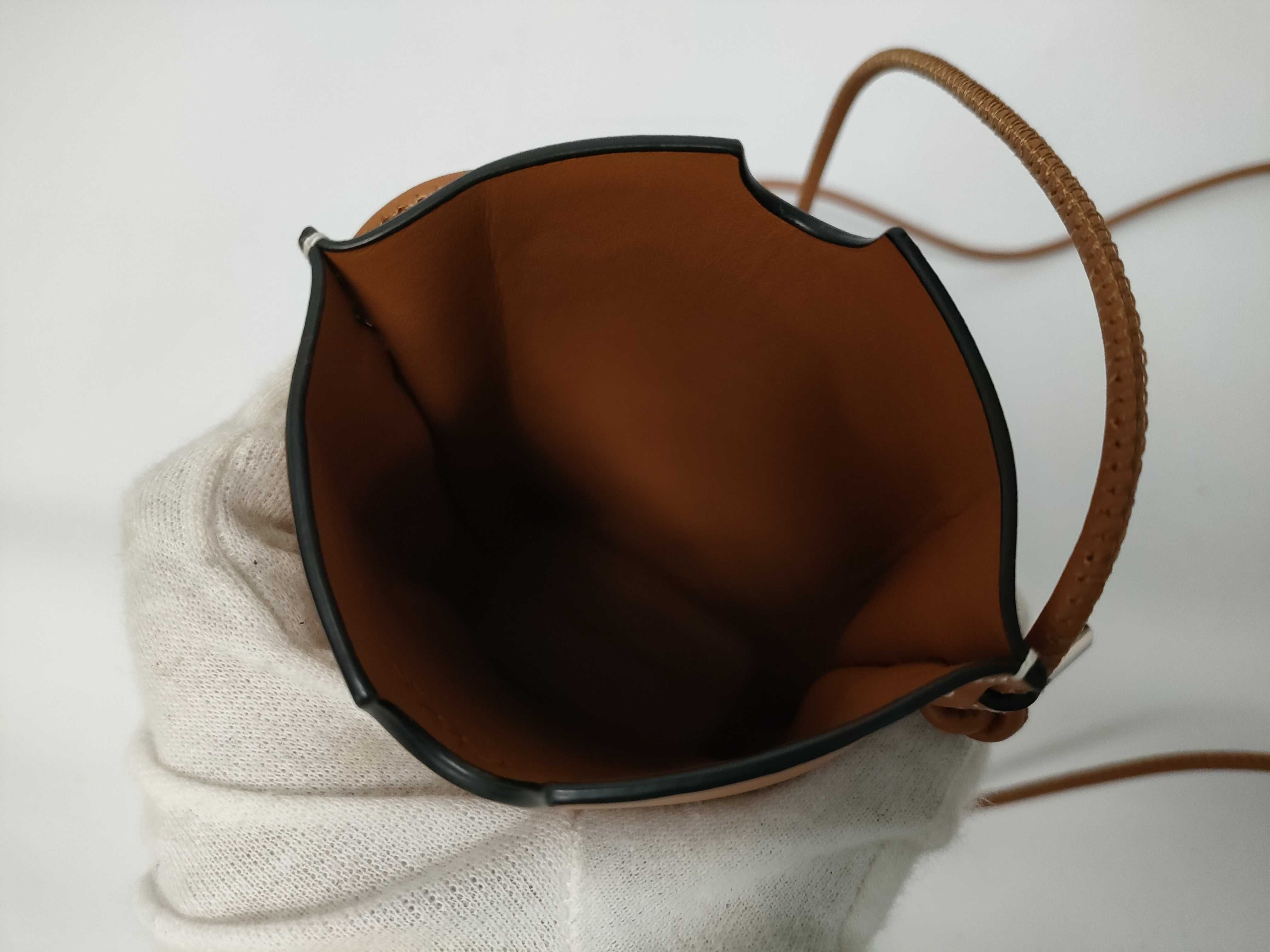 Gate Pocket Leather Shoulder Bag, Brown — view 10