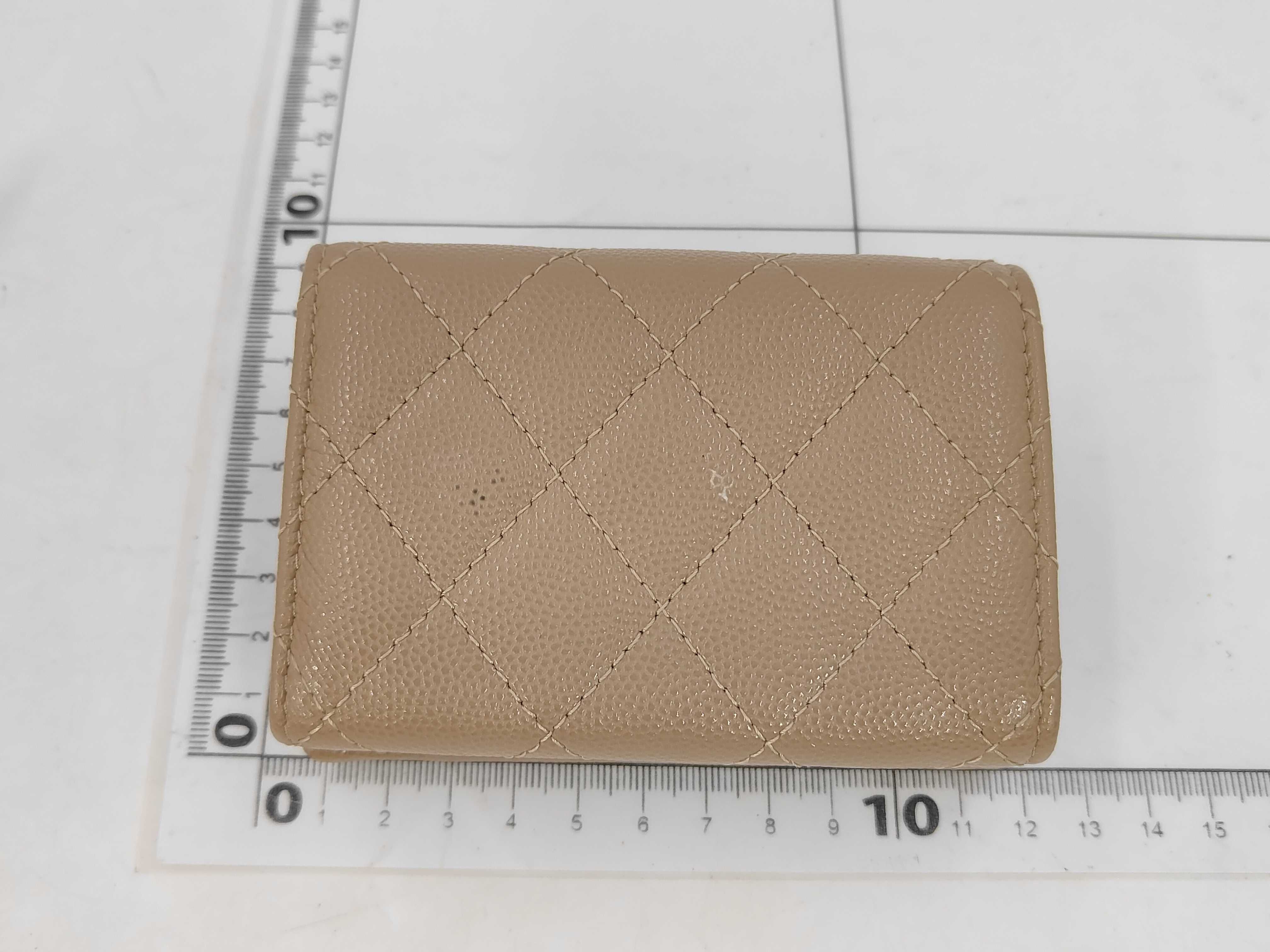 Caviar Skin Coco Bi-fold Long Wallet — view 2
