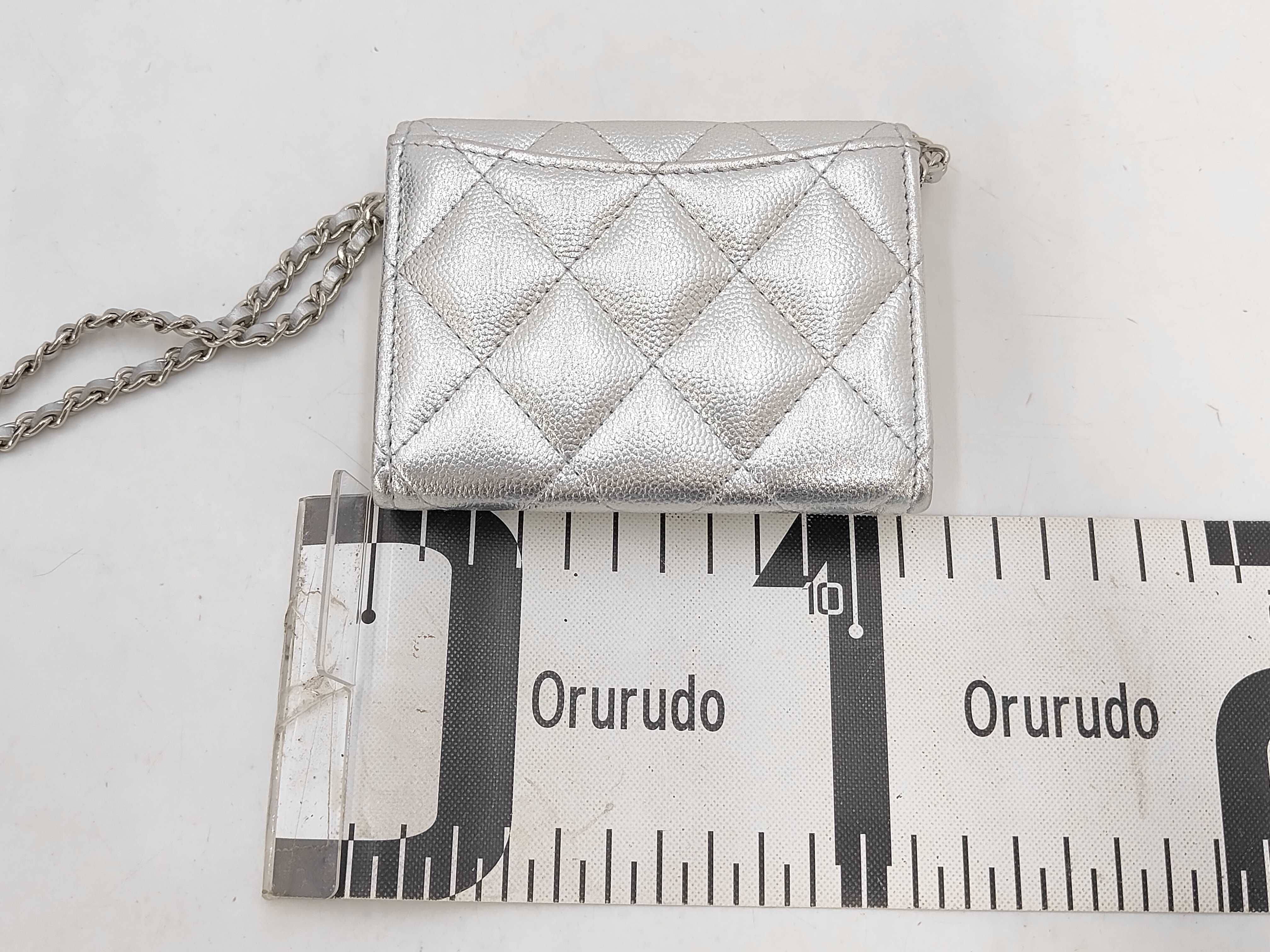 Caviar Skin Mini Chain Wallet — view 2