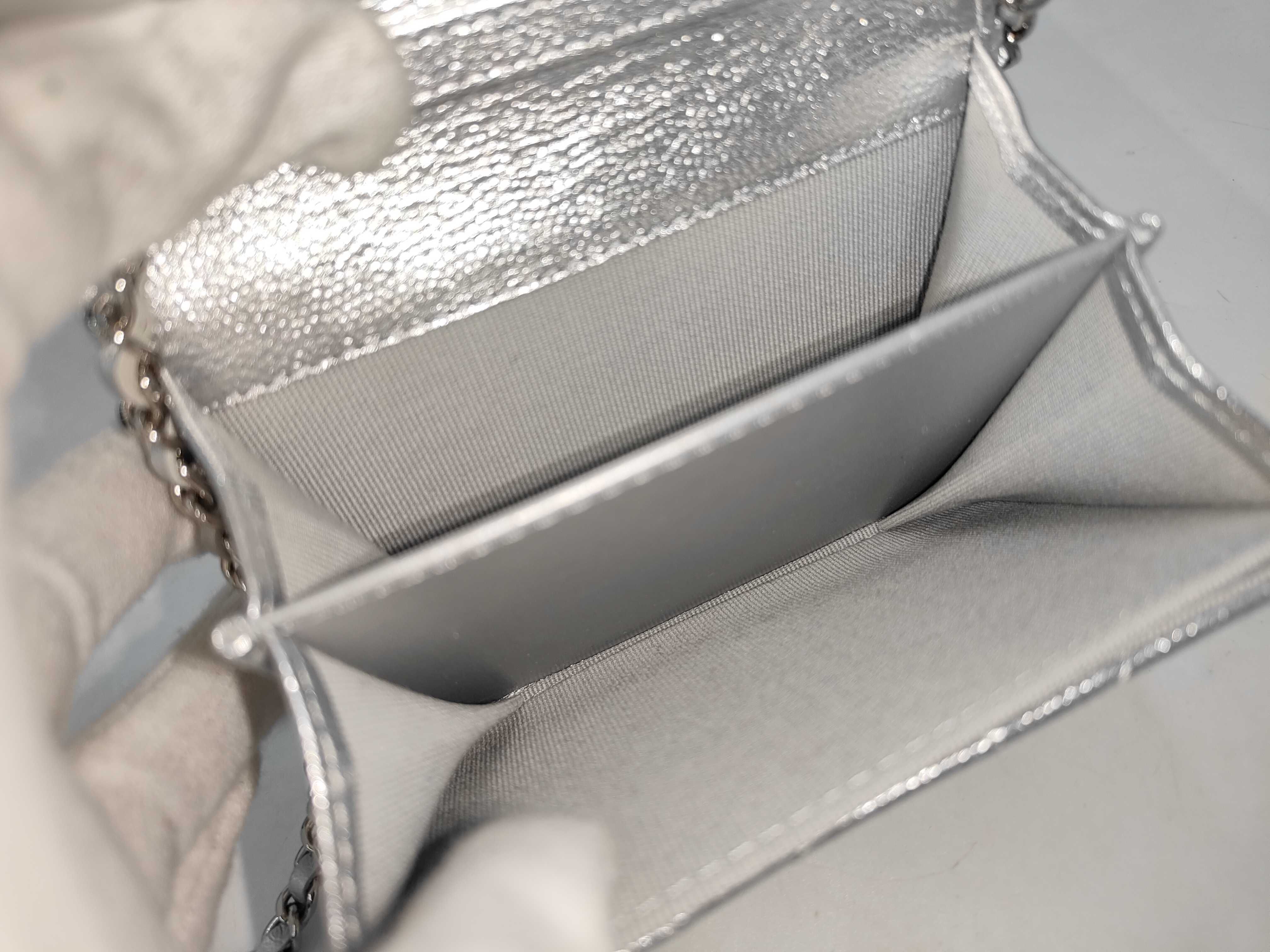 Caviar Skin Mini Chain Wallet — view 10