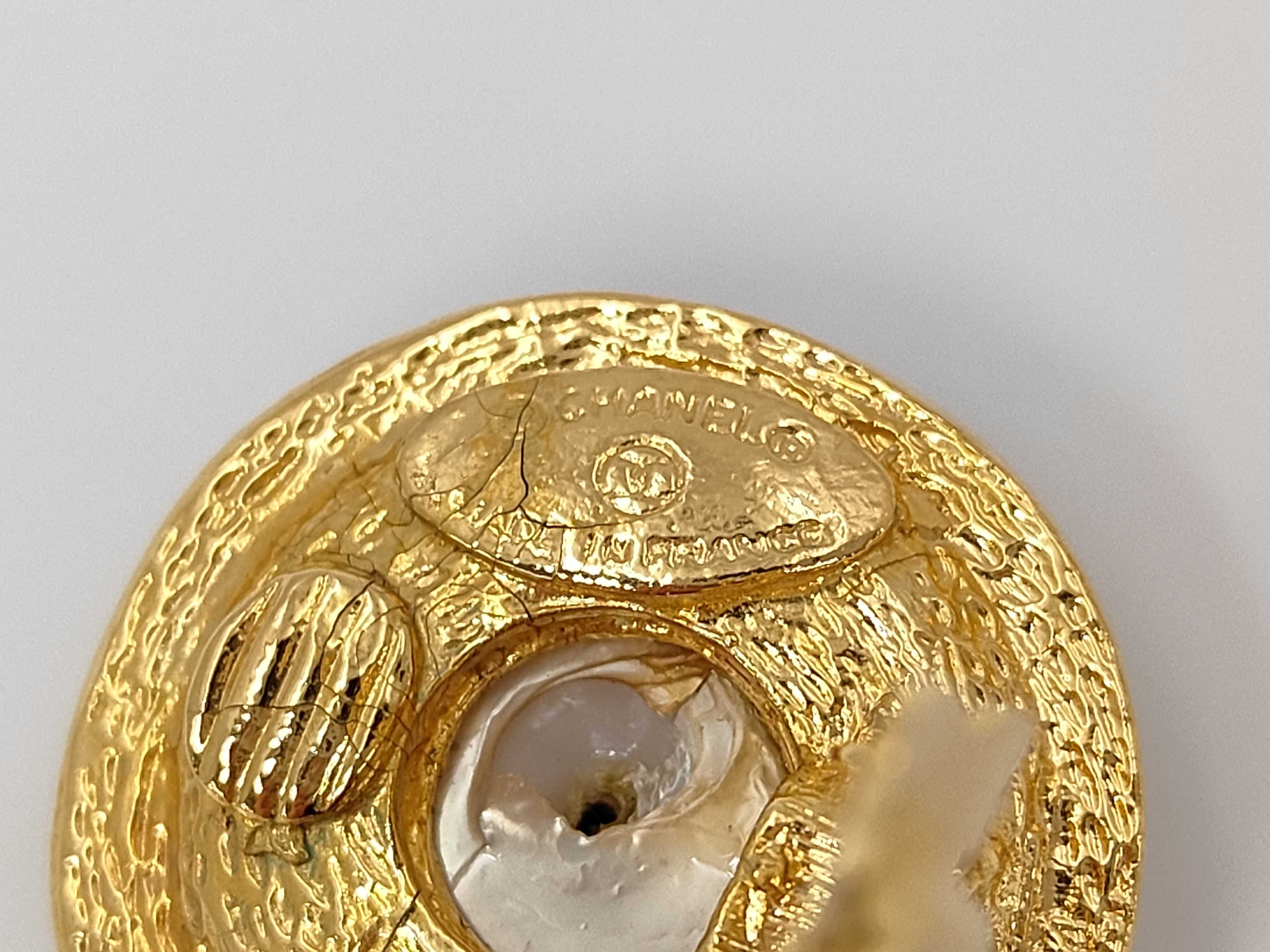 logo pearl clip-on earrings — view 5