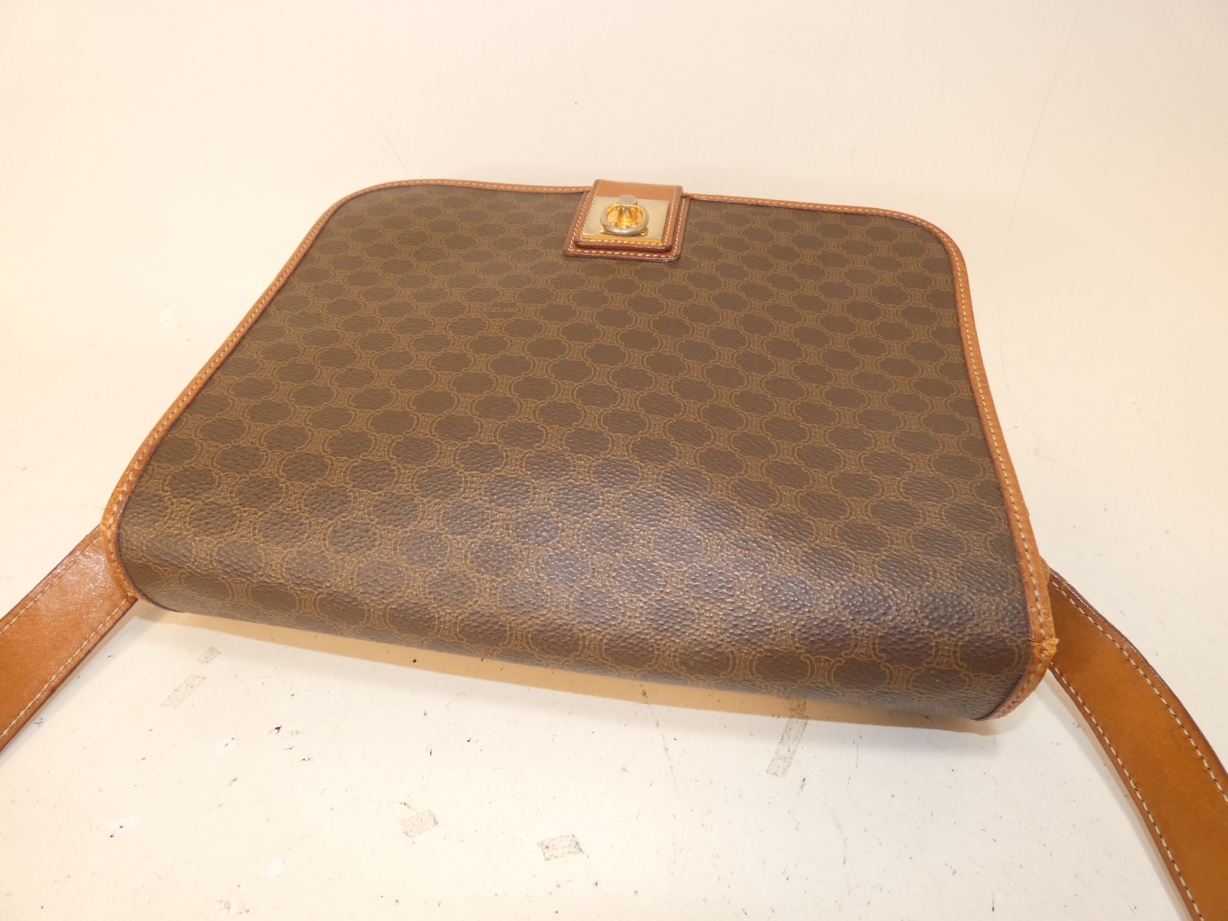 Macadam PVC Circle Ring Full Flap Shoulder Bag — view 3