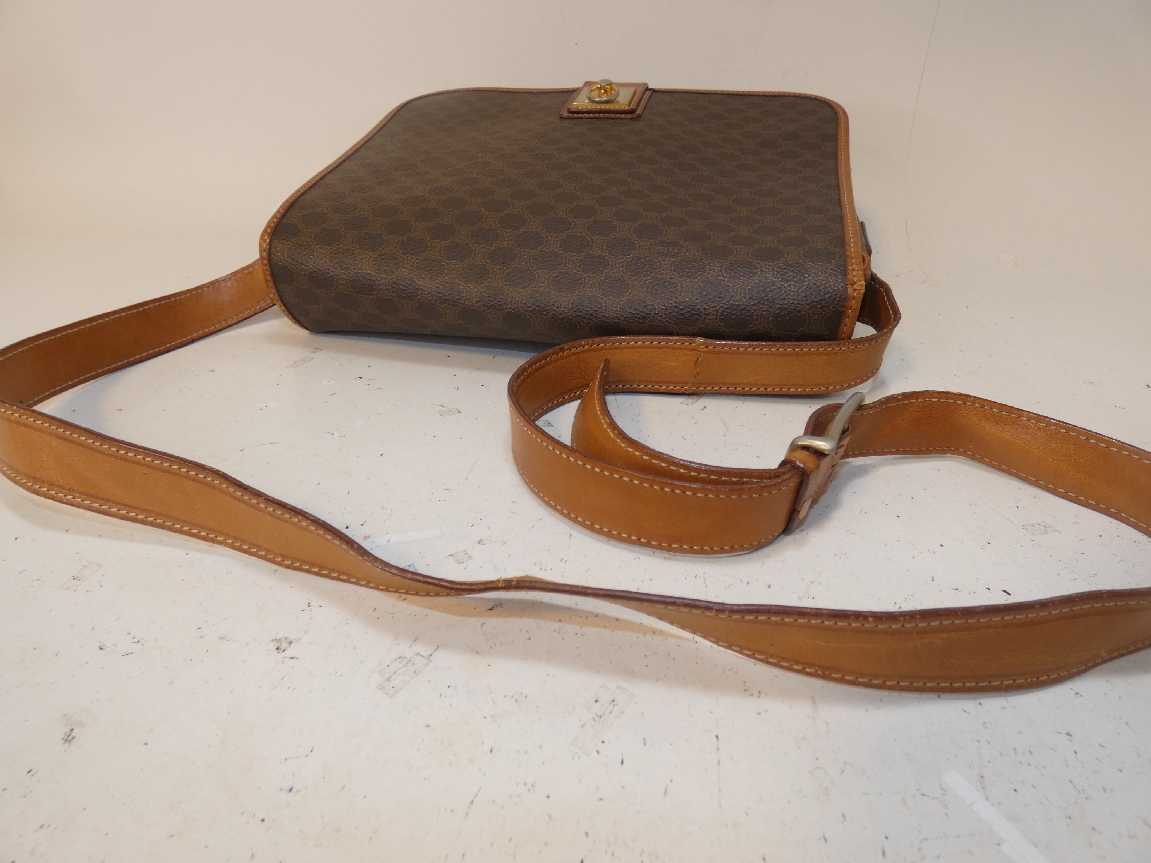 Macadam PVC Circle Ring Full Flap Shoulder Bag — view 4
