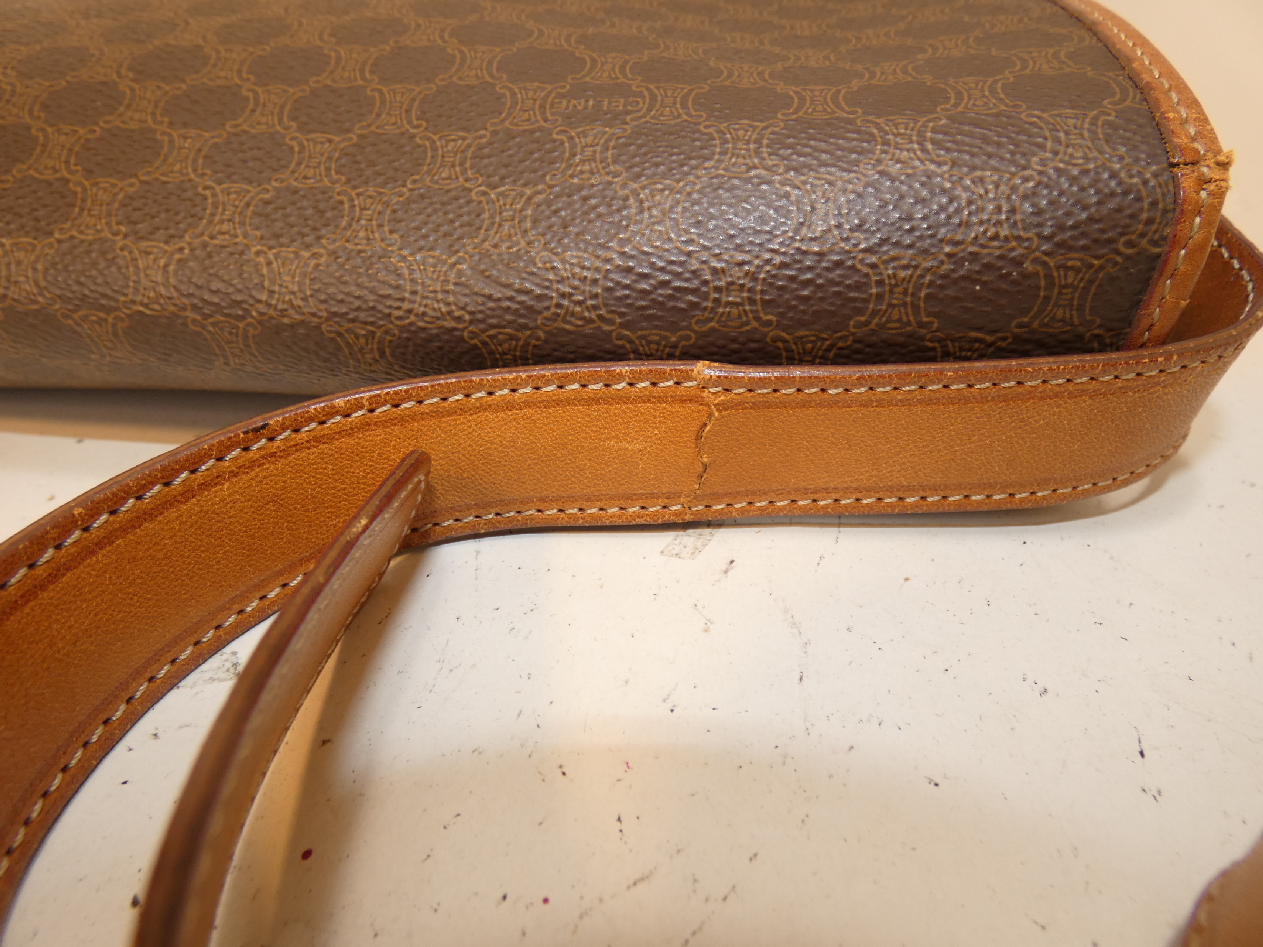 Macadam PVC Circle Ring Full Flap Shoulder Bag — view 5
