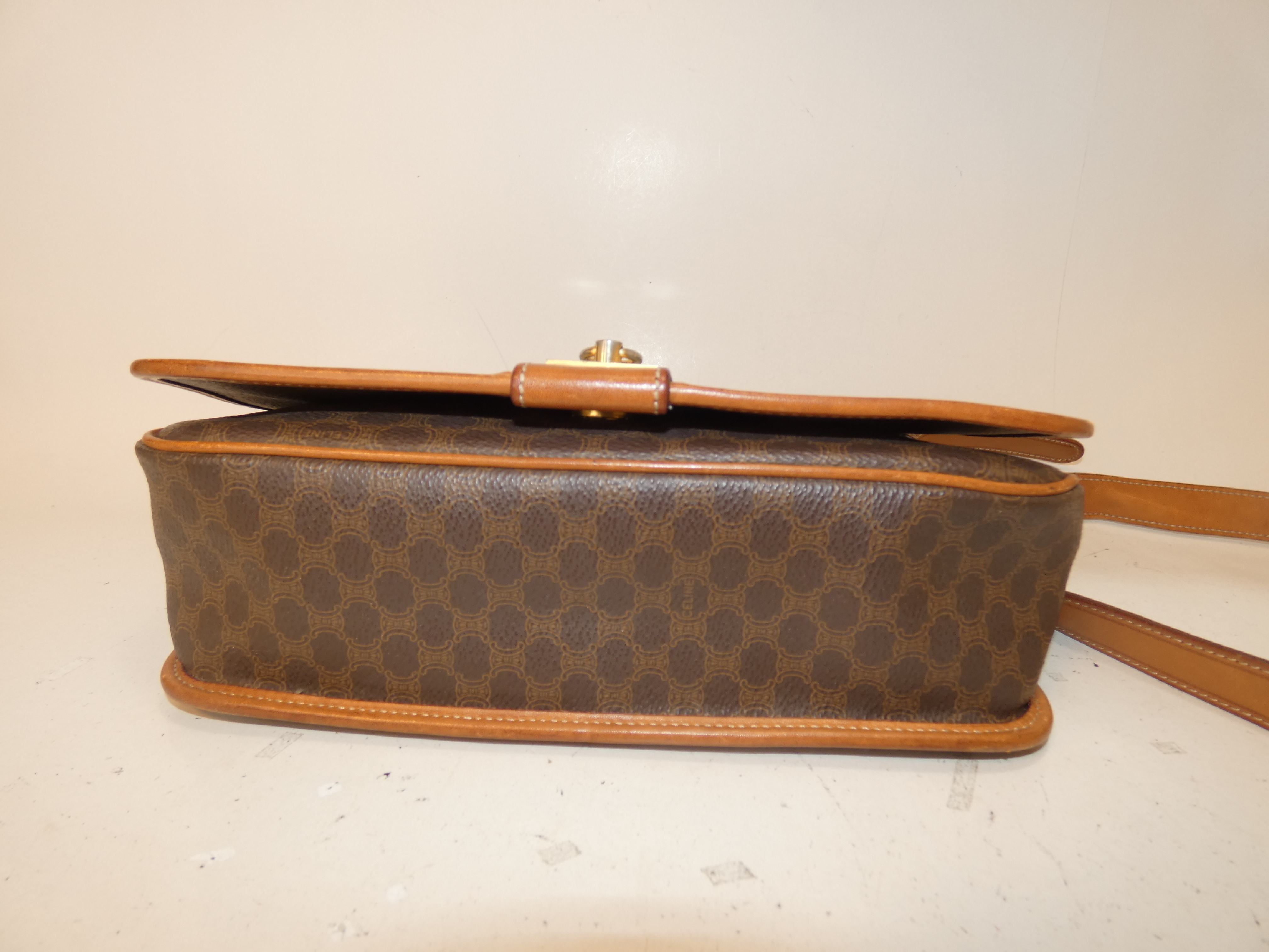 Macadam PVC Circle Ring Full Flap Shoulder Bag — view 6