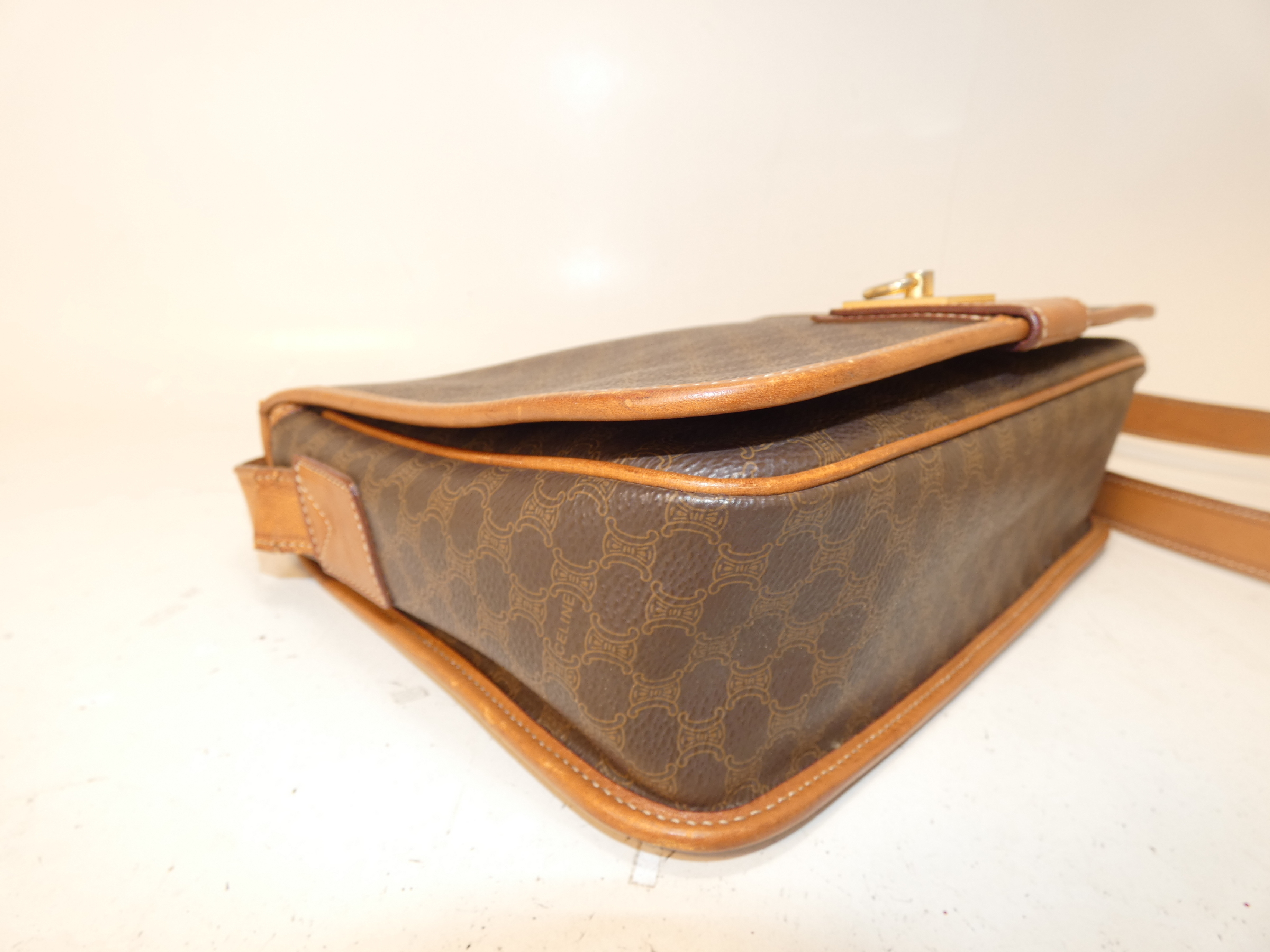 Macadam PVC Circle Ring Full Flap Shoulder Bag — view 7