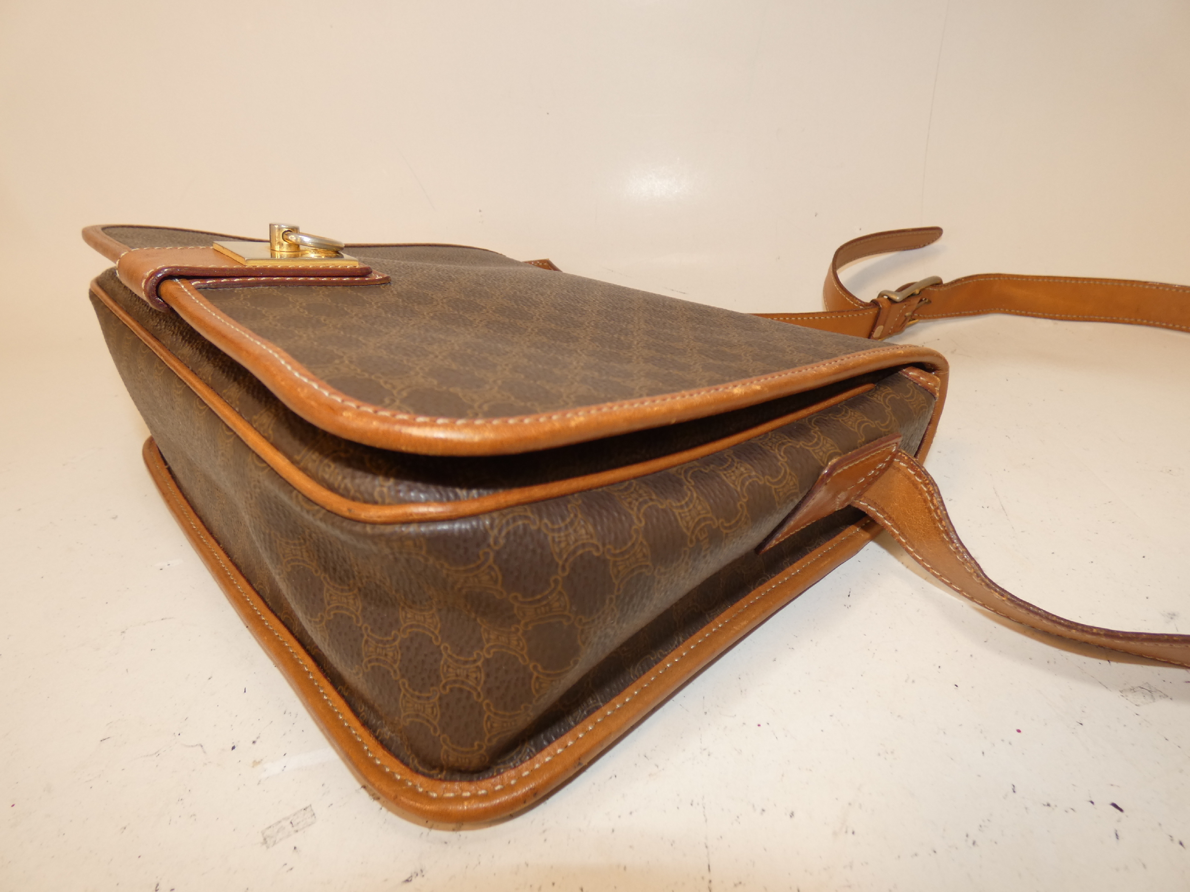 Macadam PVC Circle Ring Full Flap Shoulder Bag — view 8