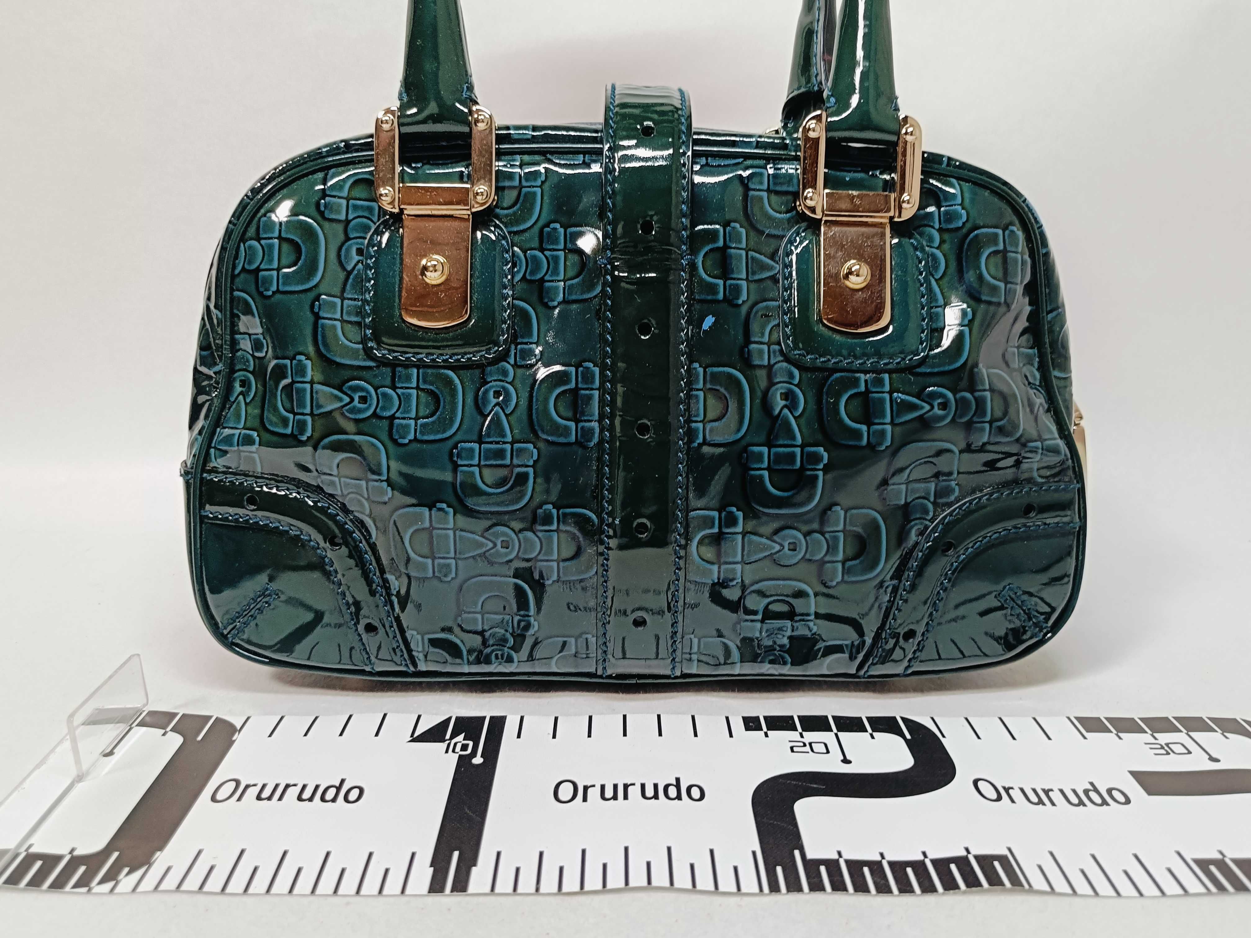 145772 Green Mini Boston Handbag — view 2