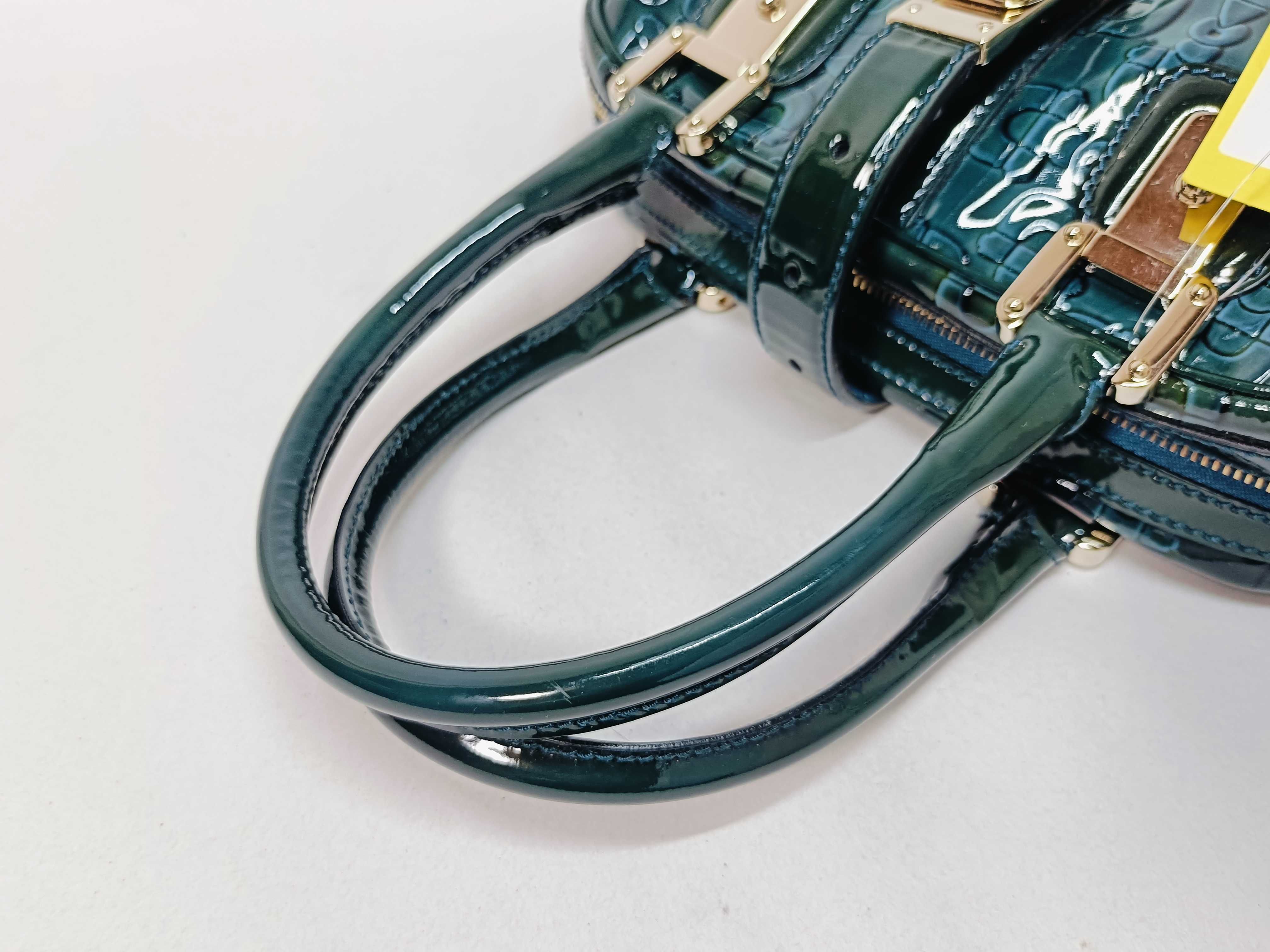 145772 Green Mini Boston Handbag — view 3
