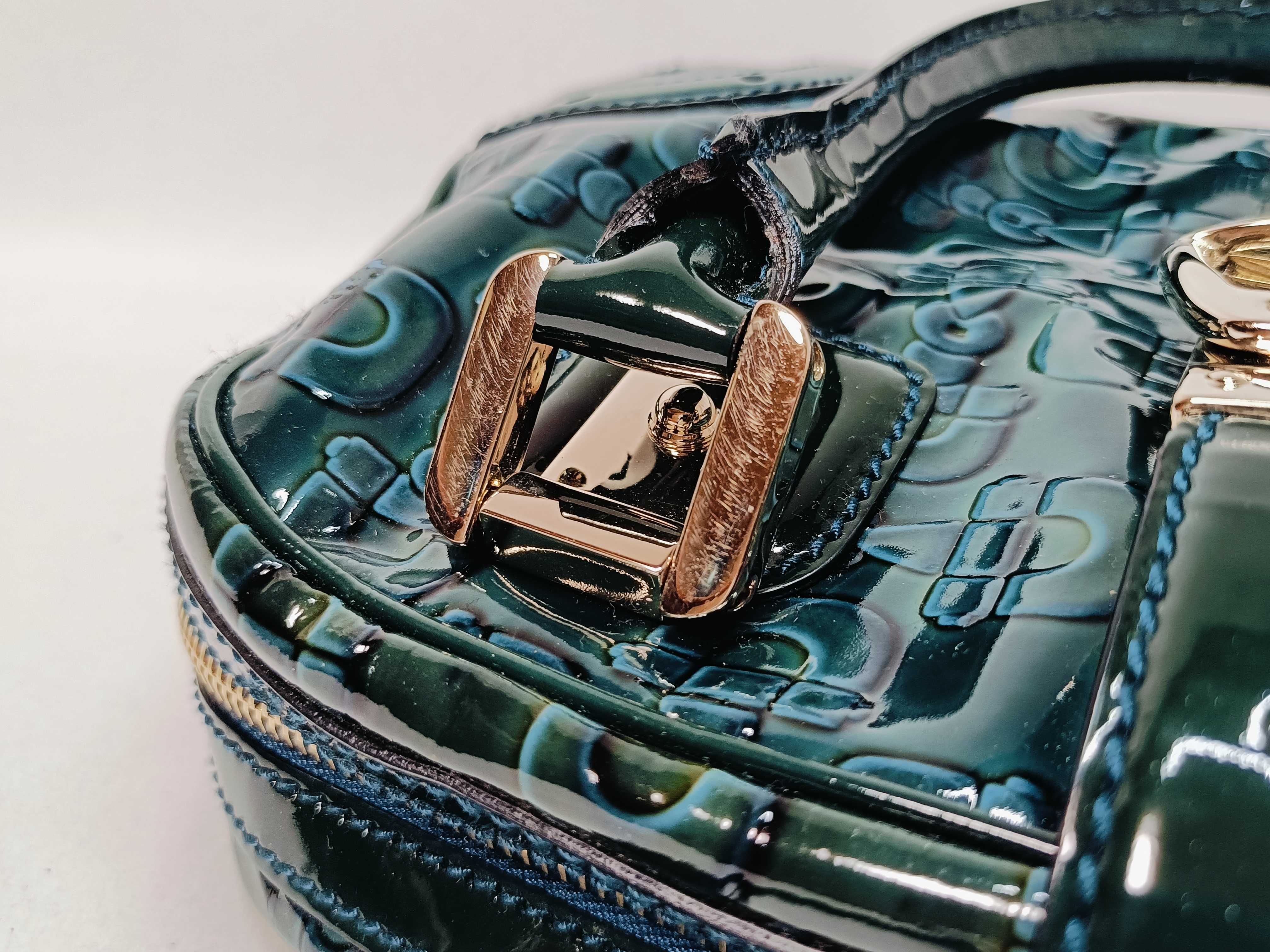 145772 Green Mini Boston Handbag — view 5