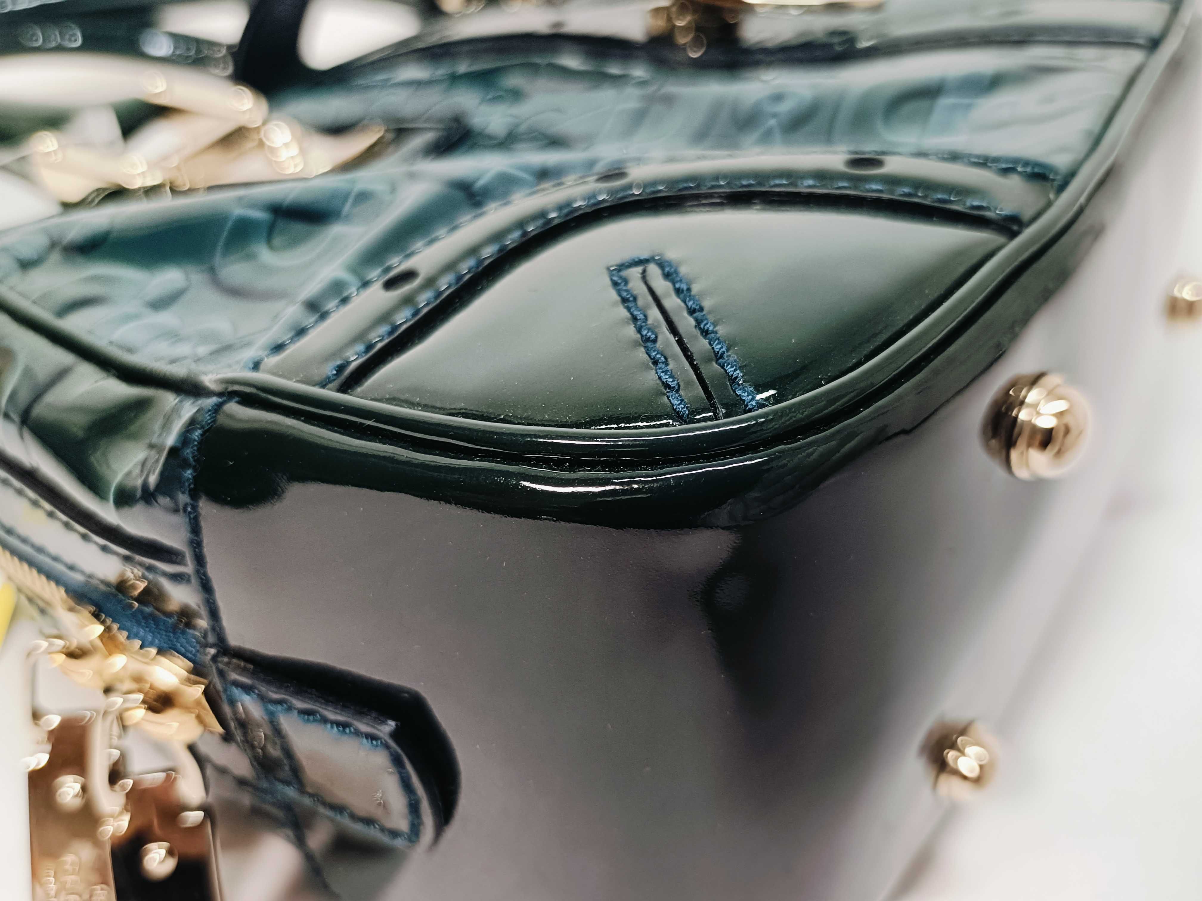 145772 Green Mini Boston Handbag — view 6