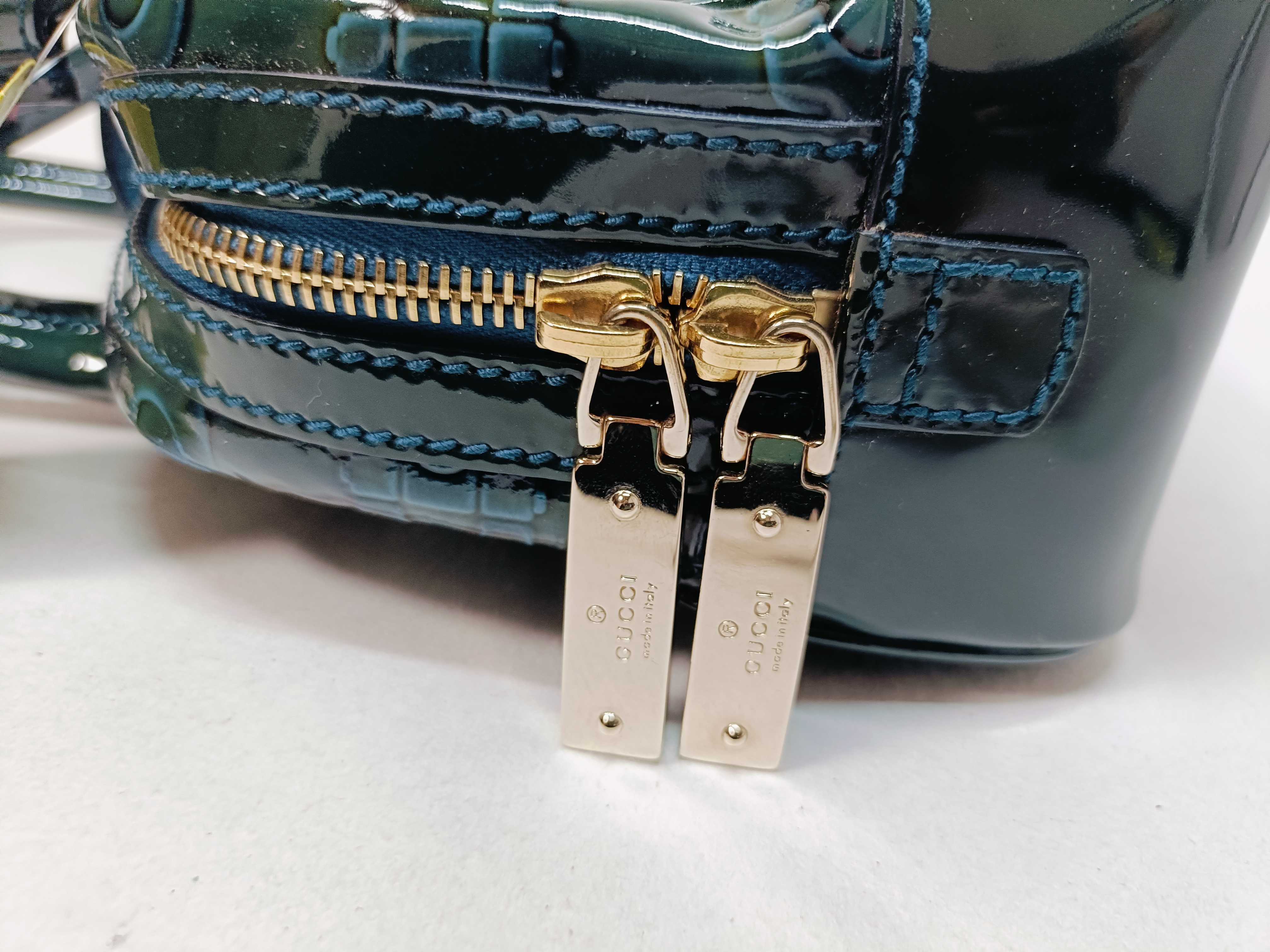 145772 Green Mini Boston Handbag — view 8