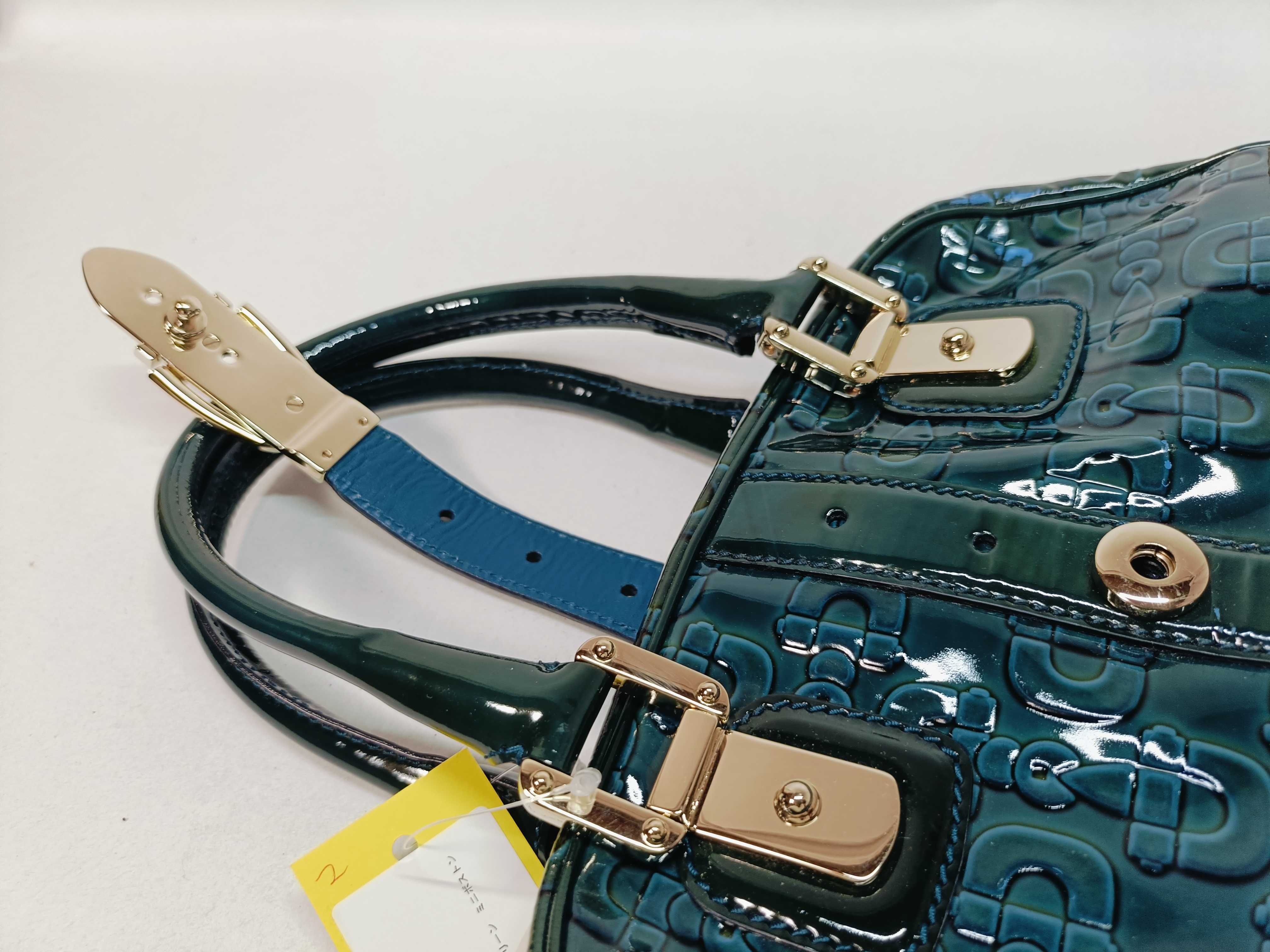 145772 Green Mini Boston Handbag — view 10