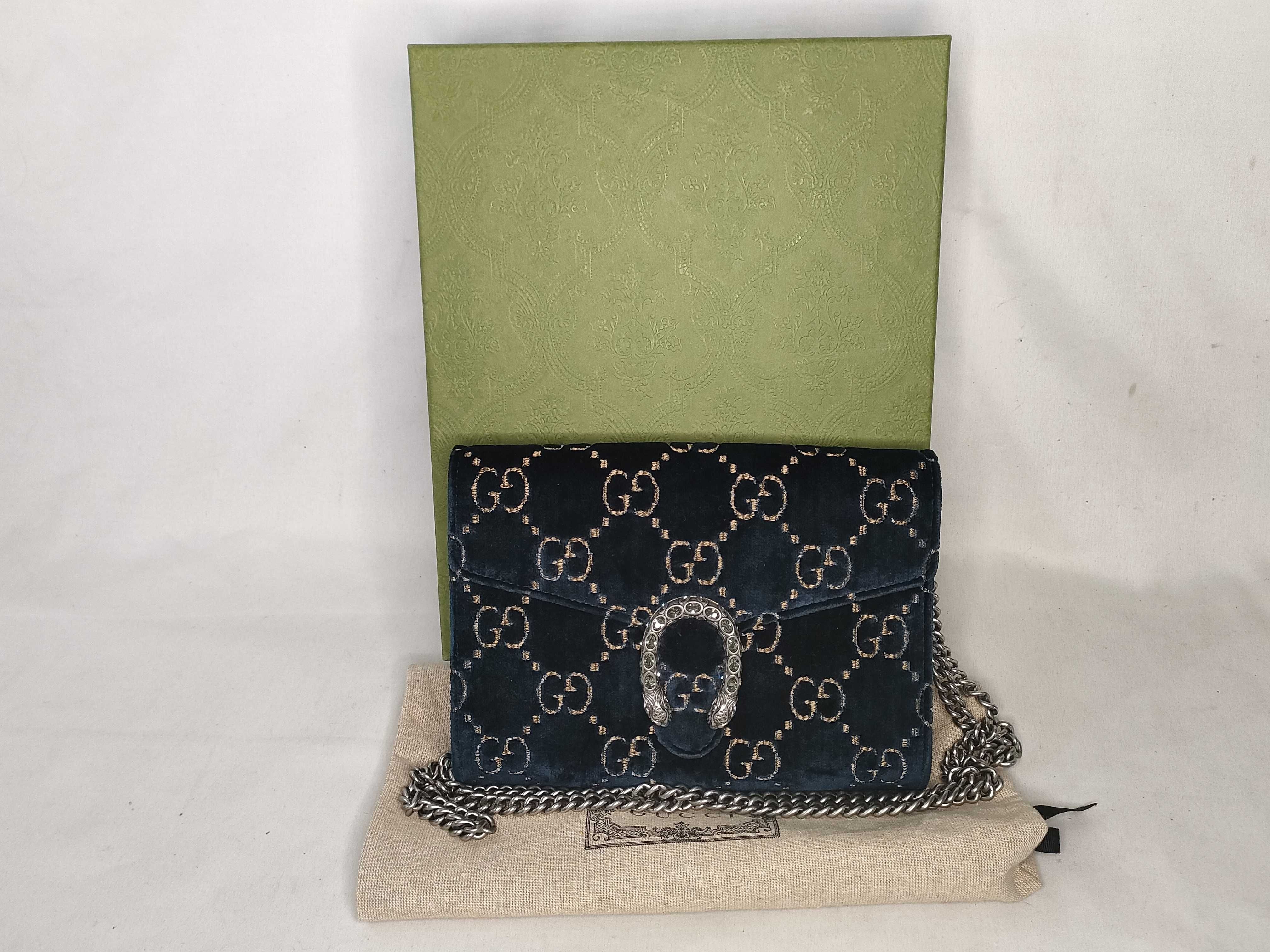 GG Velvet Dionysus Chain Shoulder Bag
