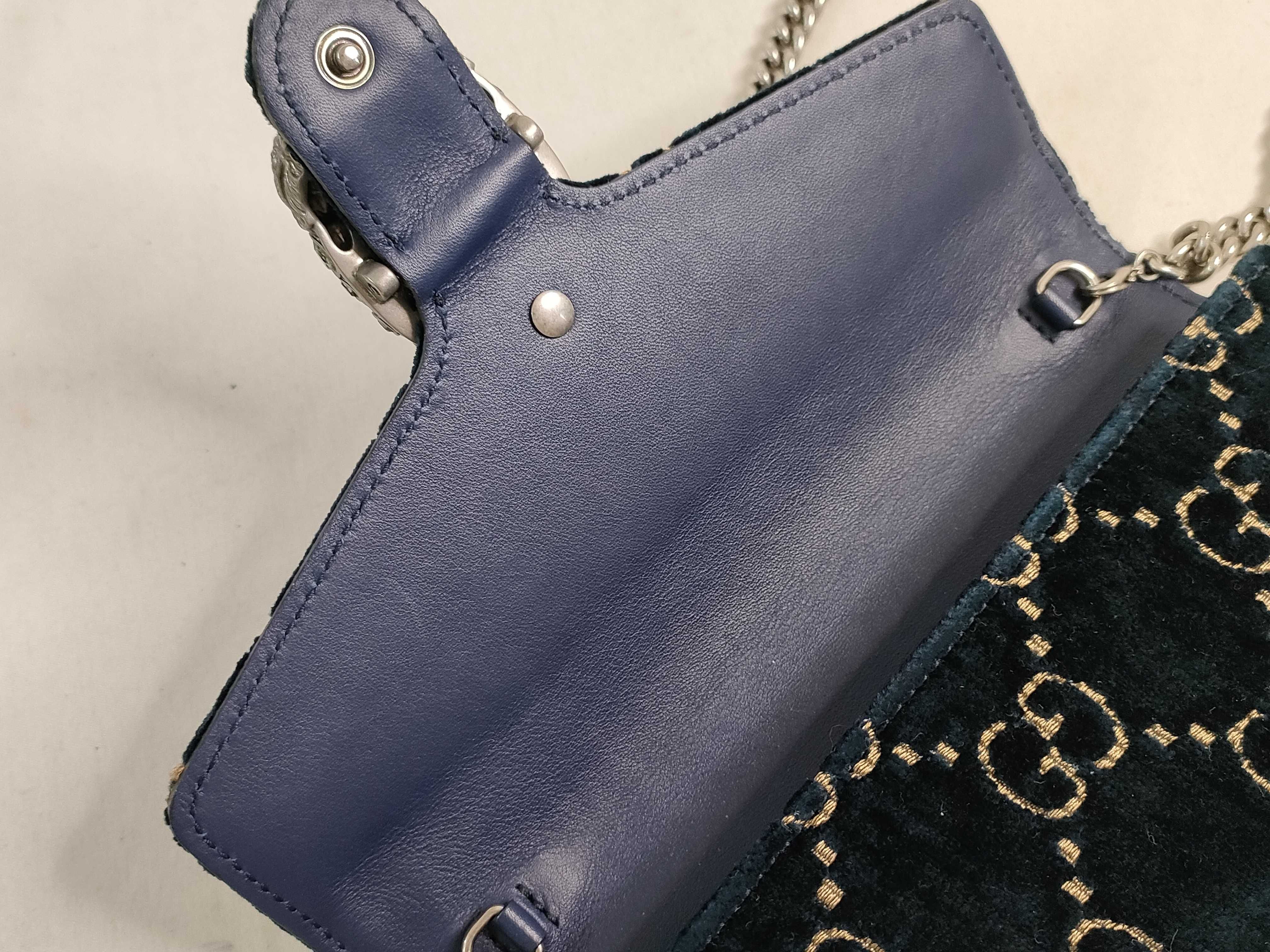GG Velvet Dionysus Chain Shoulder Bag — view 8