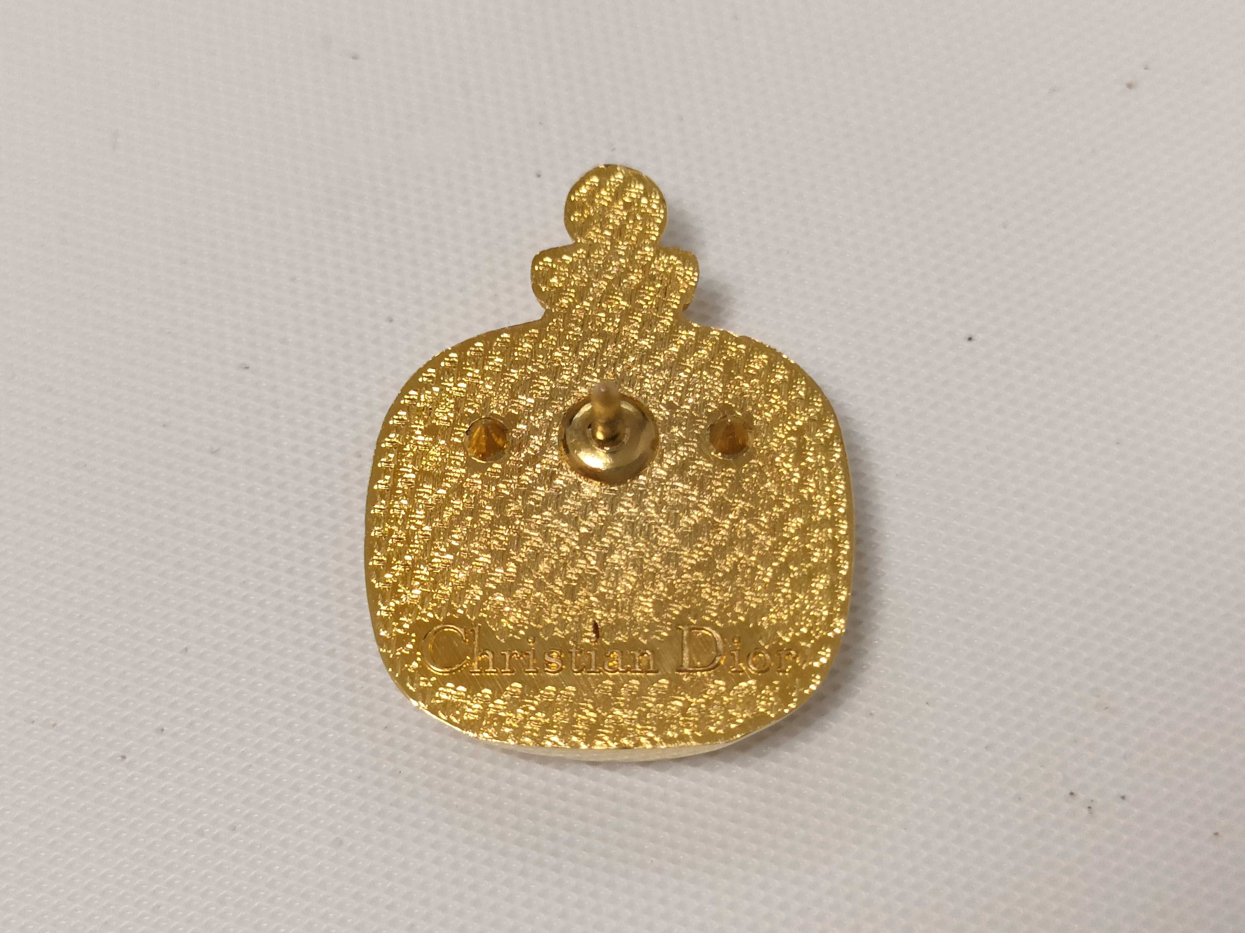 Christian Dune brooch, perfume motif, gold brooch — view 5