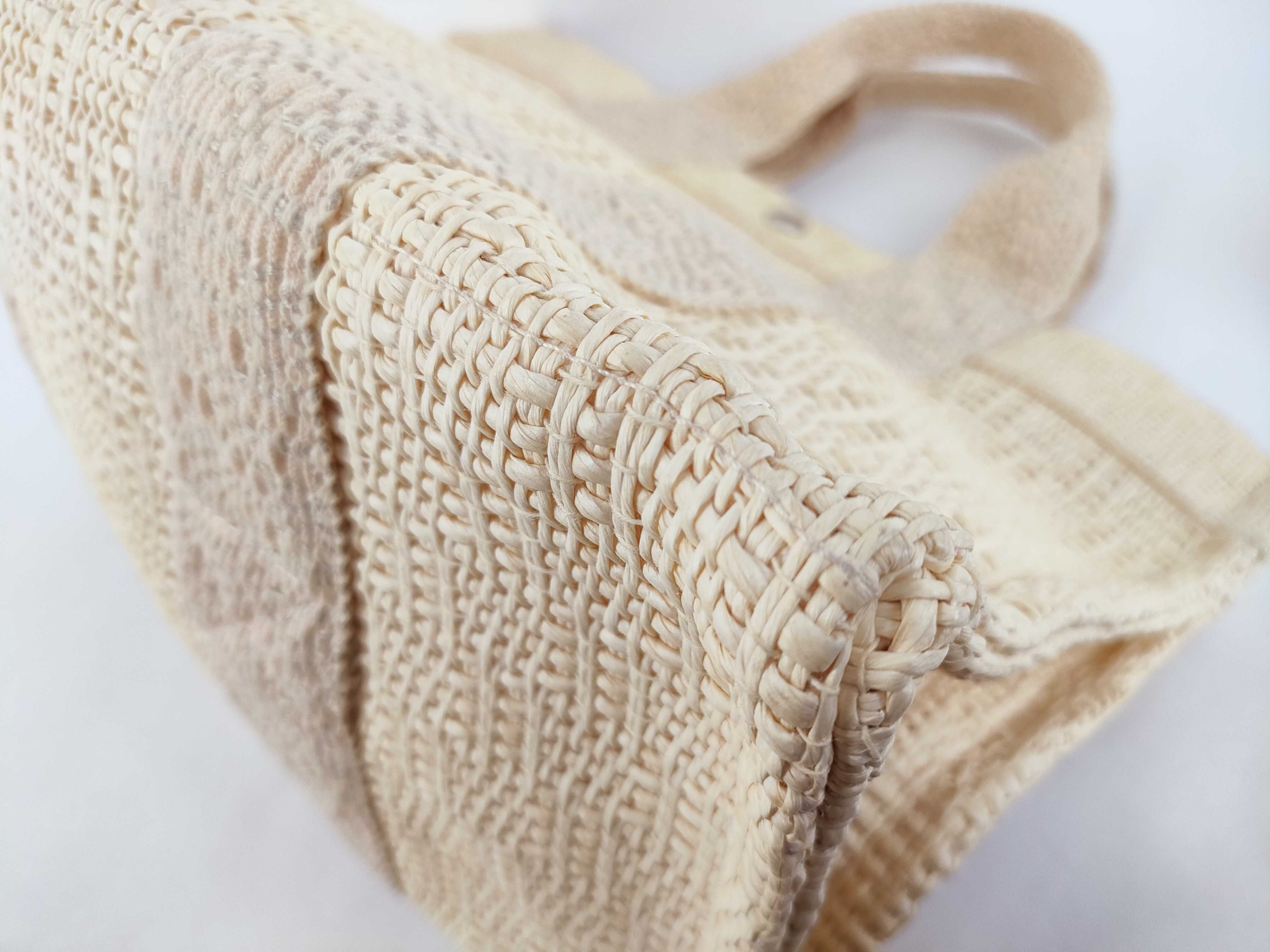 Bora PM Straw Beige Handbag — view 6