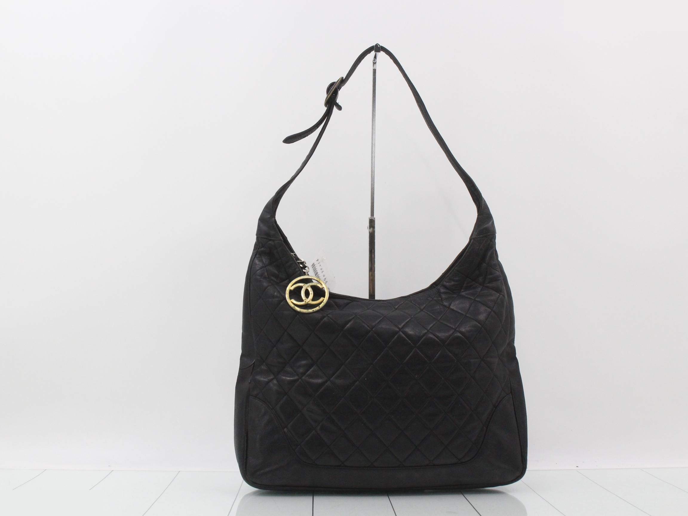Matelassé leather shoulder bag with Coco Mark hardware — view 2