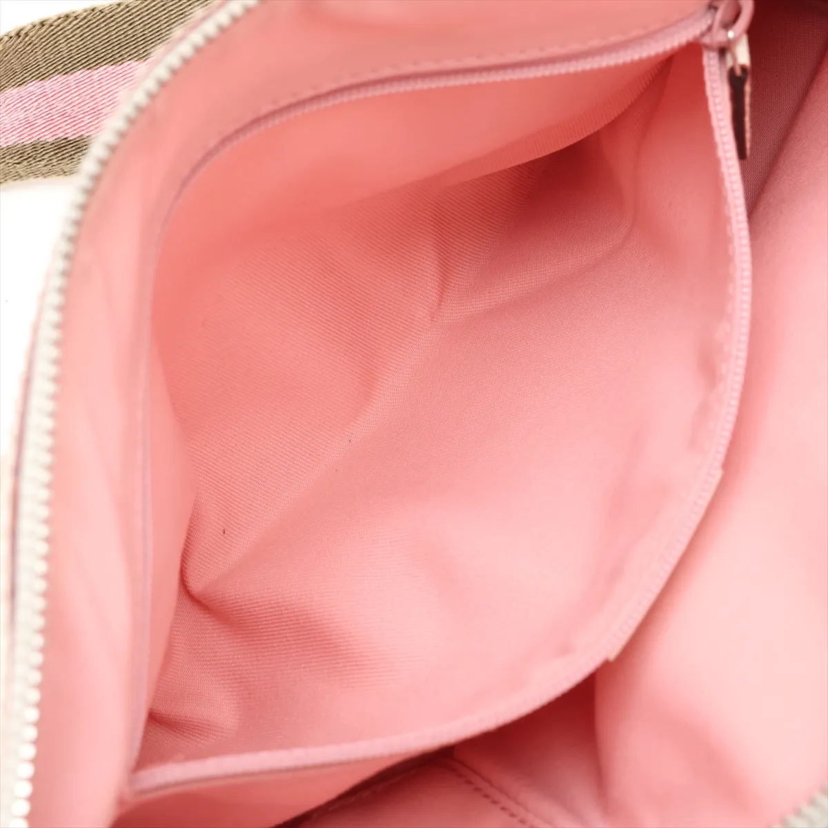GG Canvas x Leather Handbag Pink x White 145759 — view 8
