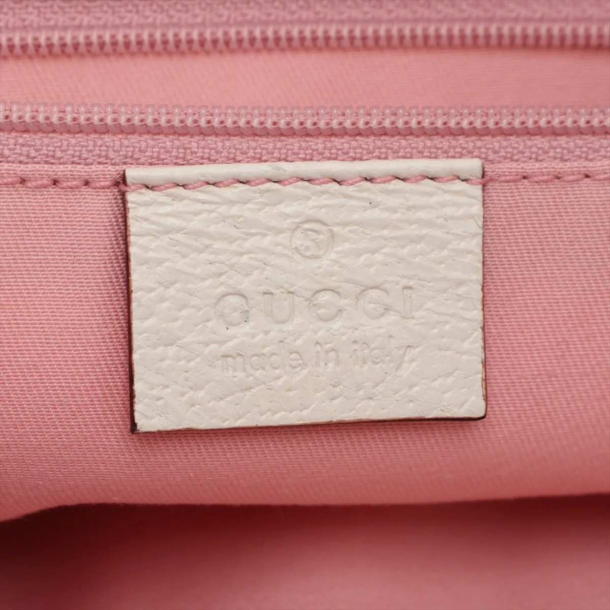 GG Canvas x Leather Handbag Pink x White 145759 — view 9