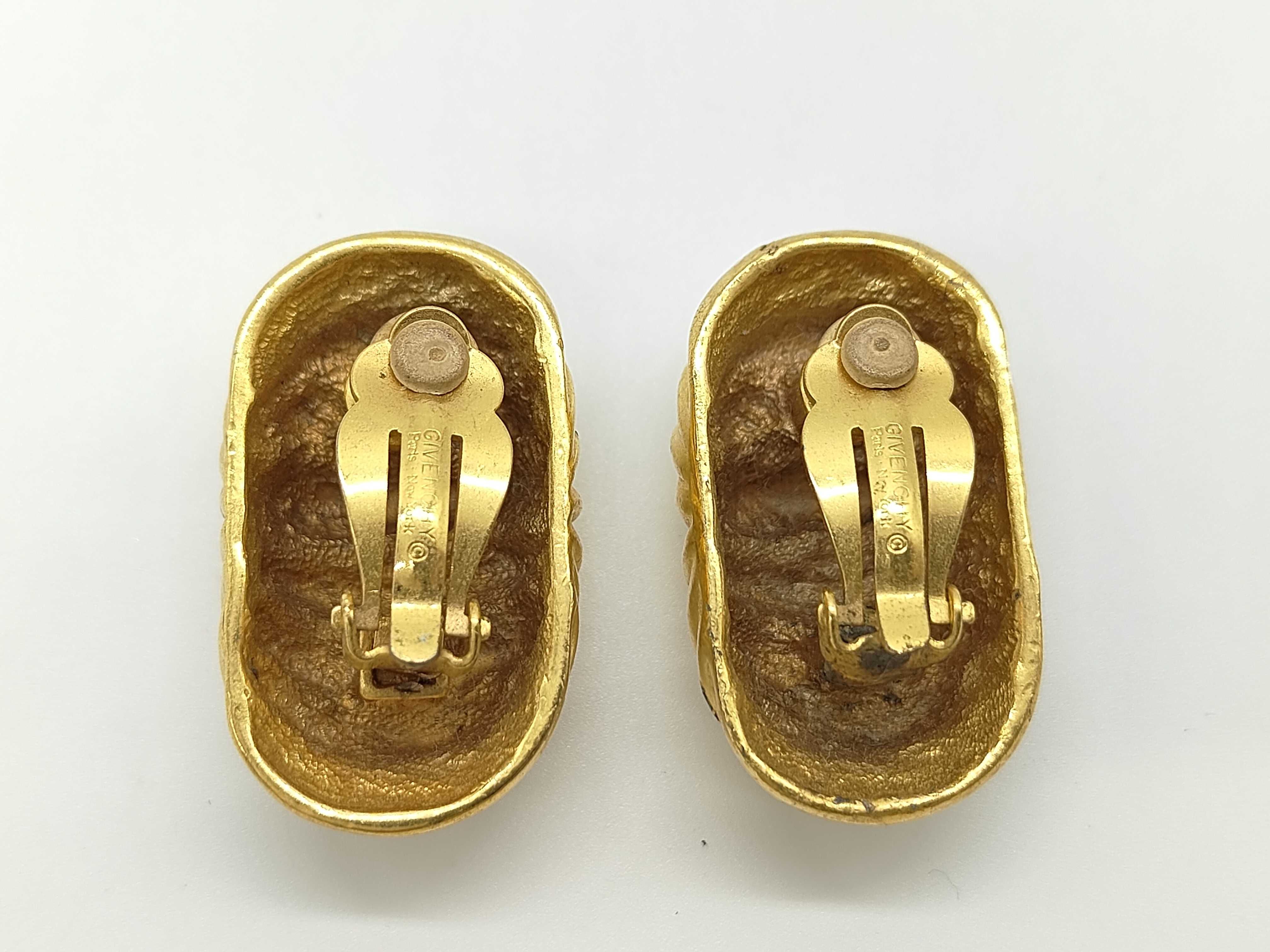 Vintage Large Gold Earrings — view 2