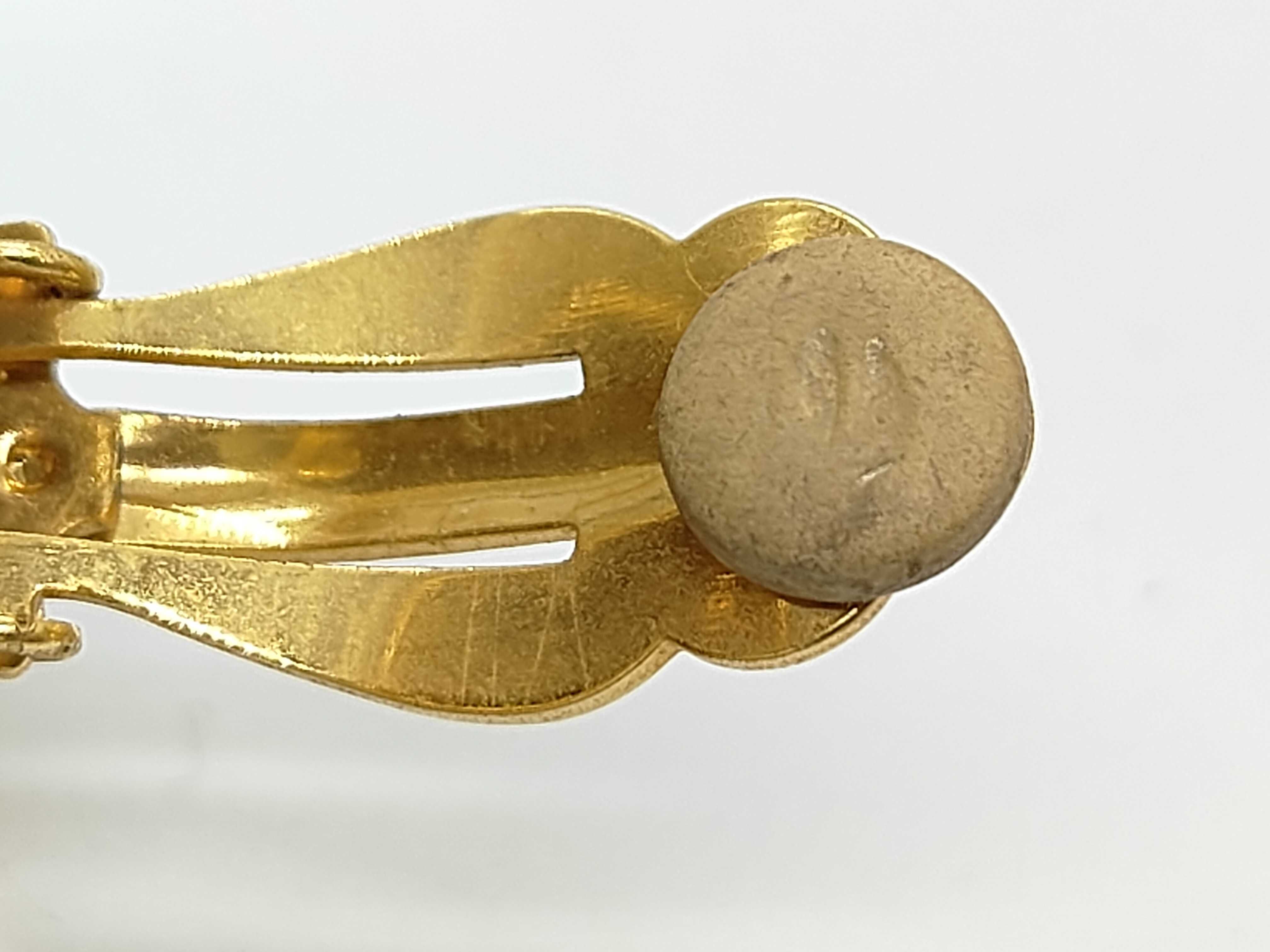 Vintage Large Gold Earrings — view 7