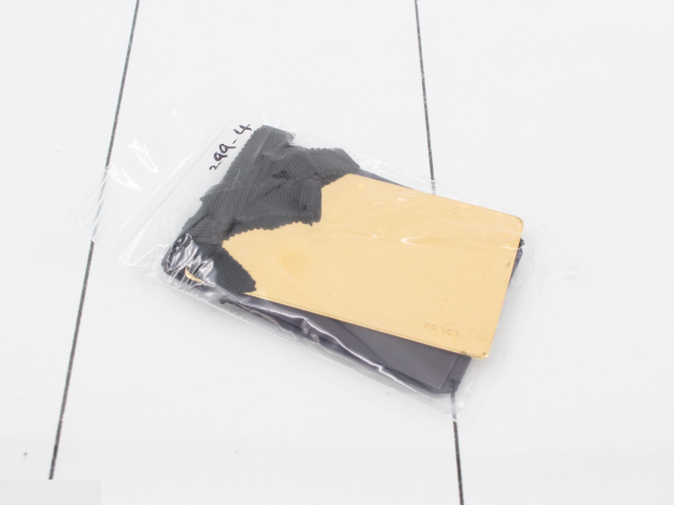 Clutch bag, silk/satin, black — view 7
