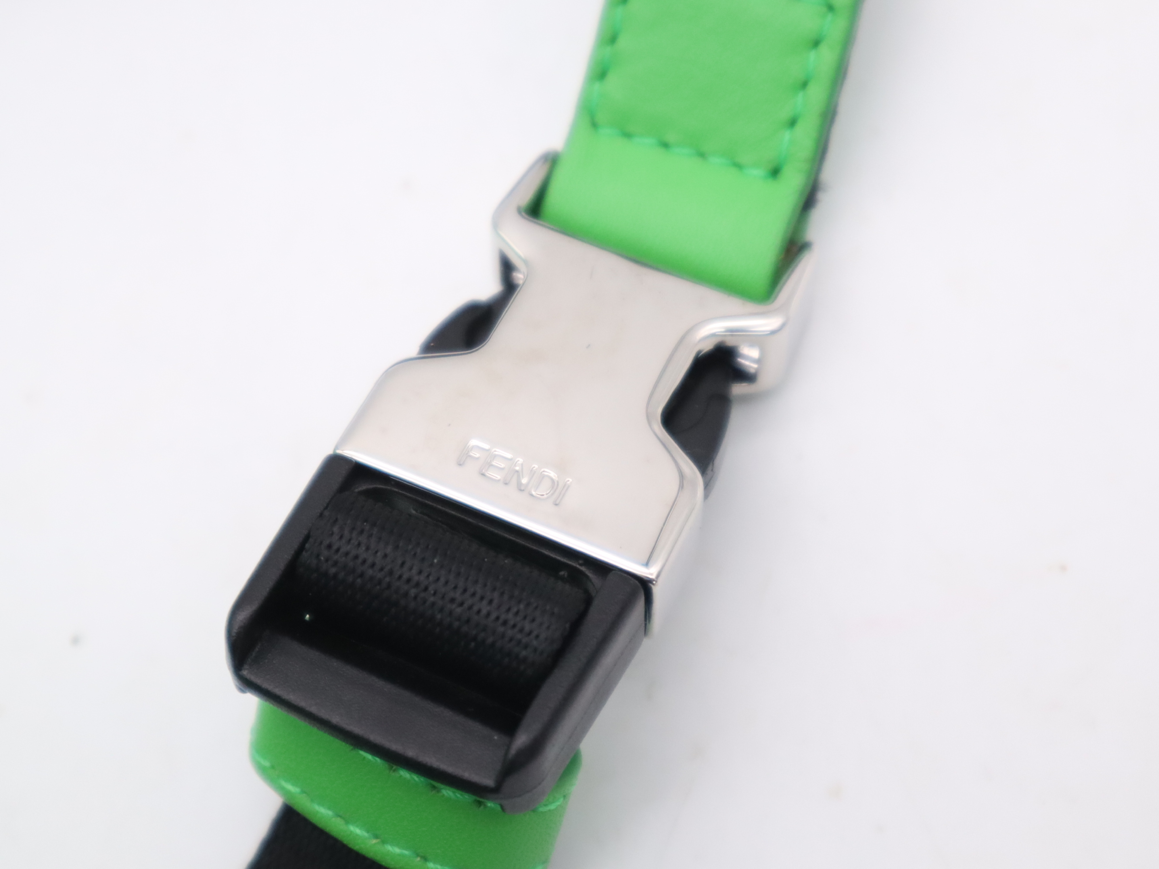 7VB011 Nylon Zucca Pattern Belt Bag Green Waist Bag — view 10