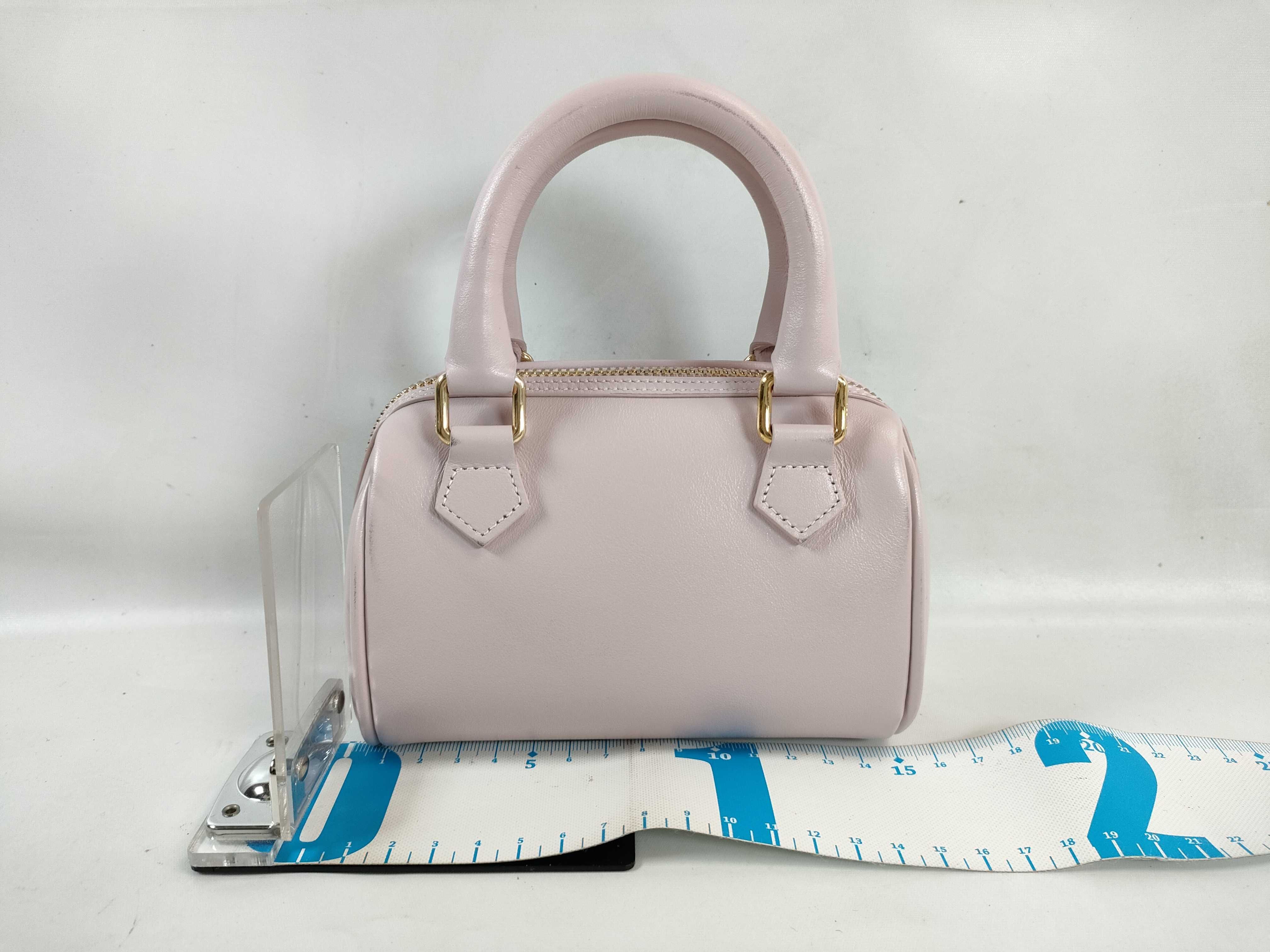 Cuir Triomphe Boston 2-Way Shoulder Bag, Pink Handbag — view 2